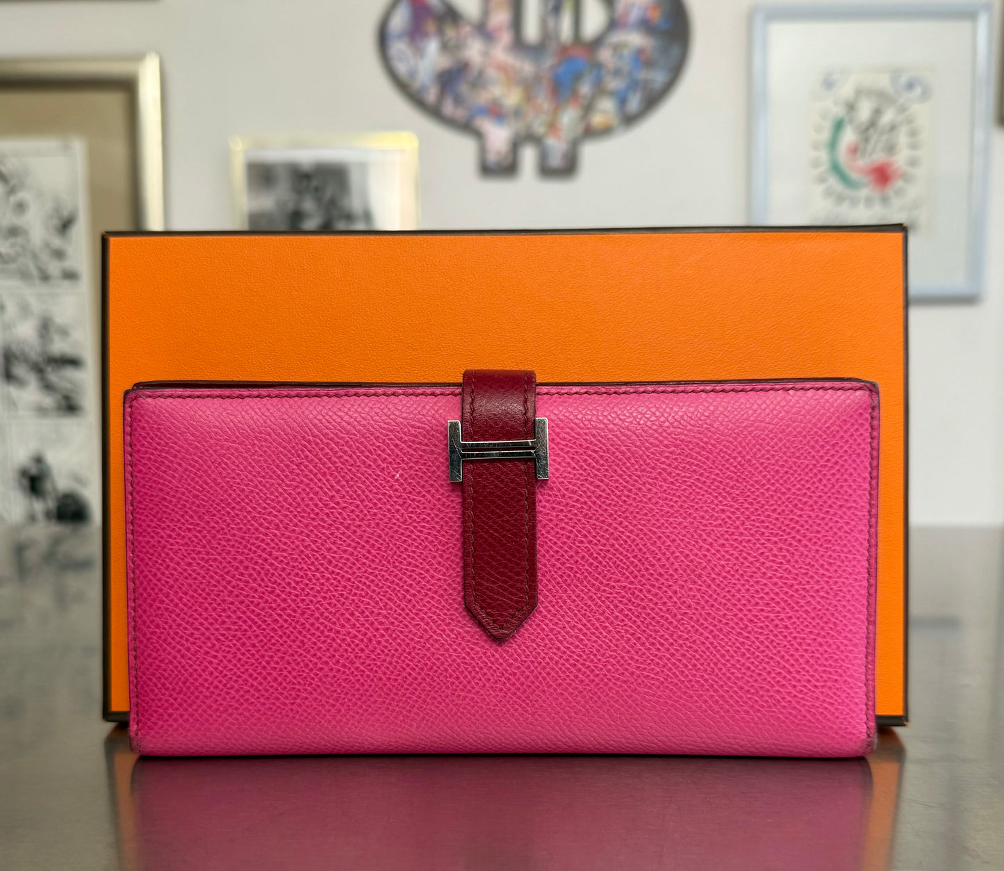 Hermès Geldbörse Béarn Soufflet Epsom Special Order