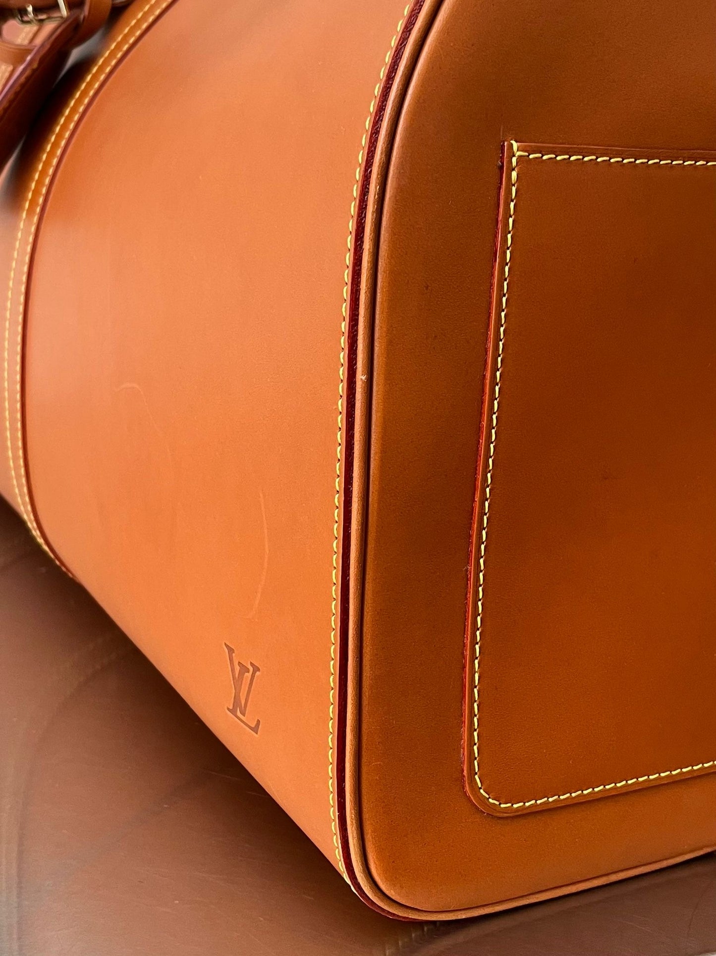 Louis Vuitton Keepall 65 Special Order Nomad Leder