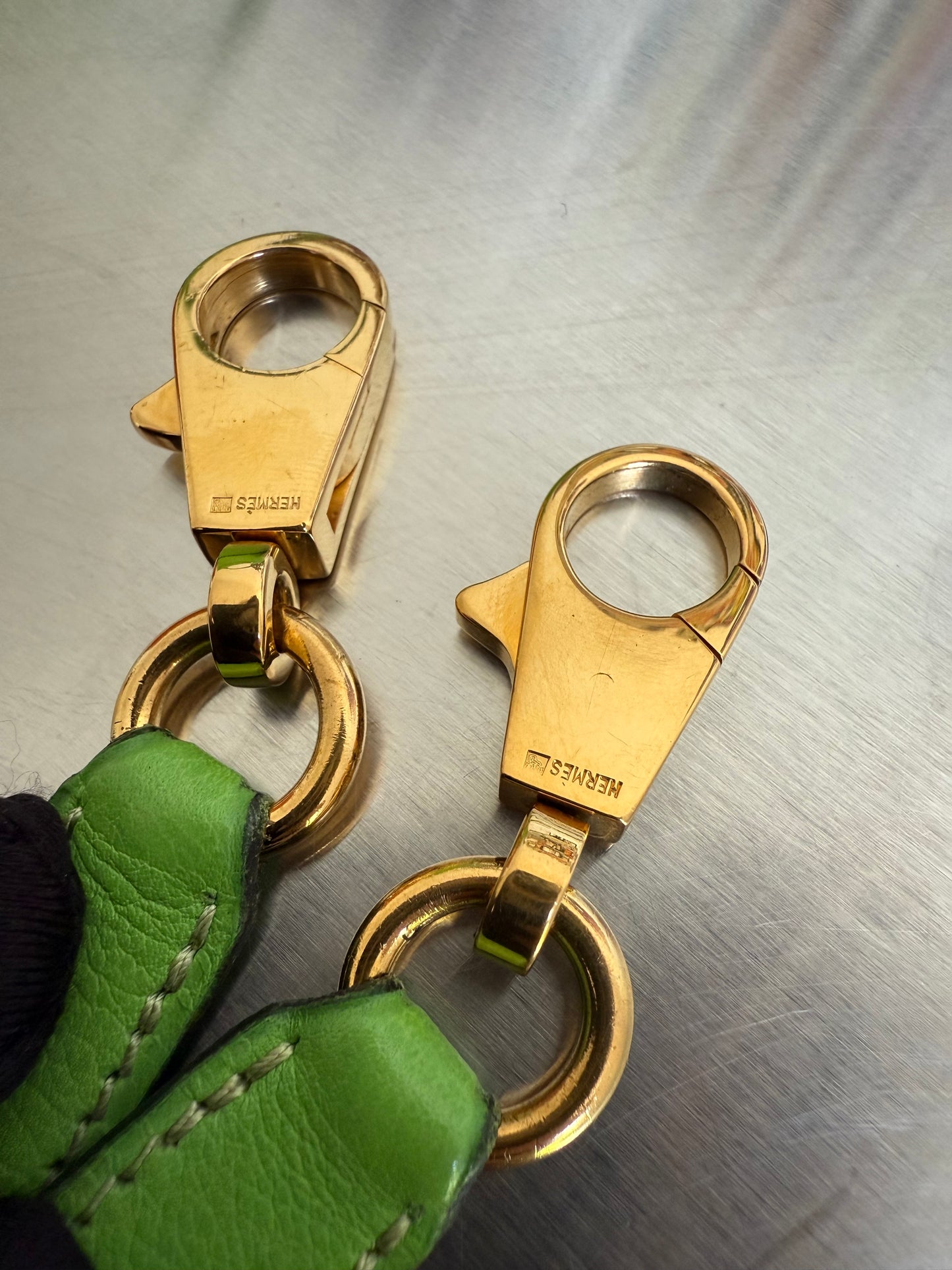 Hermès Kelly 32 Vert Pomme Gulliver Retourné