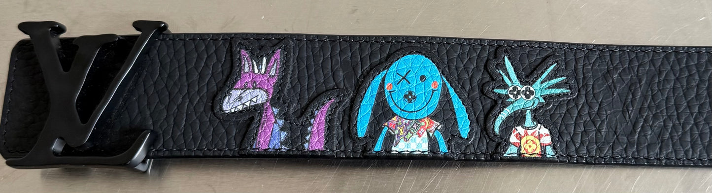 Louis Vuitton Virgil Abloh Monogram Character Initials Gürtel 40mm 90