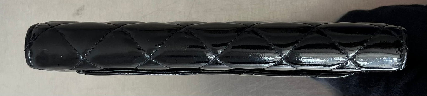 Chanel Matelasse Lackleder CC Geldbörse