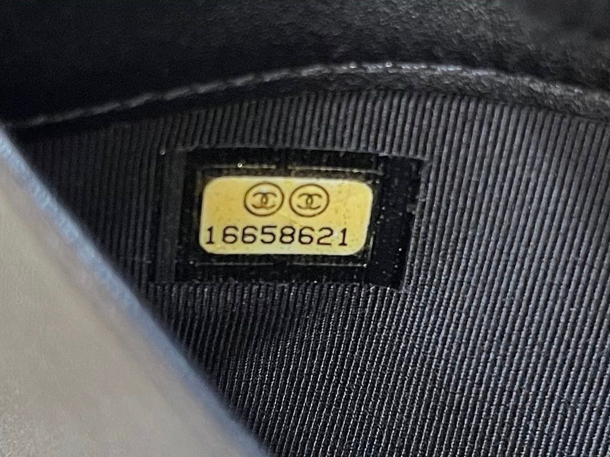 Chanel Matelasse Lackleder CC Geldbörse