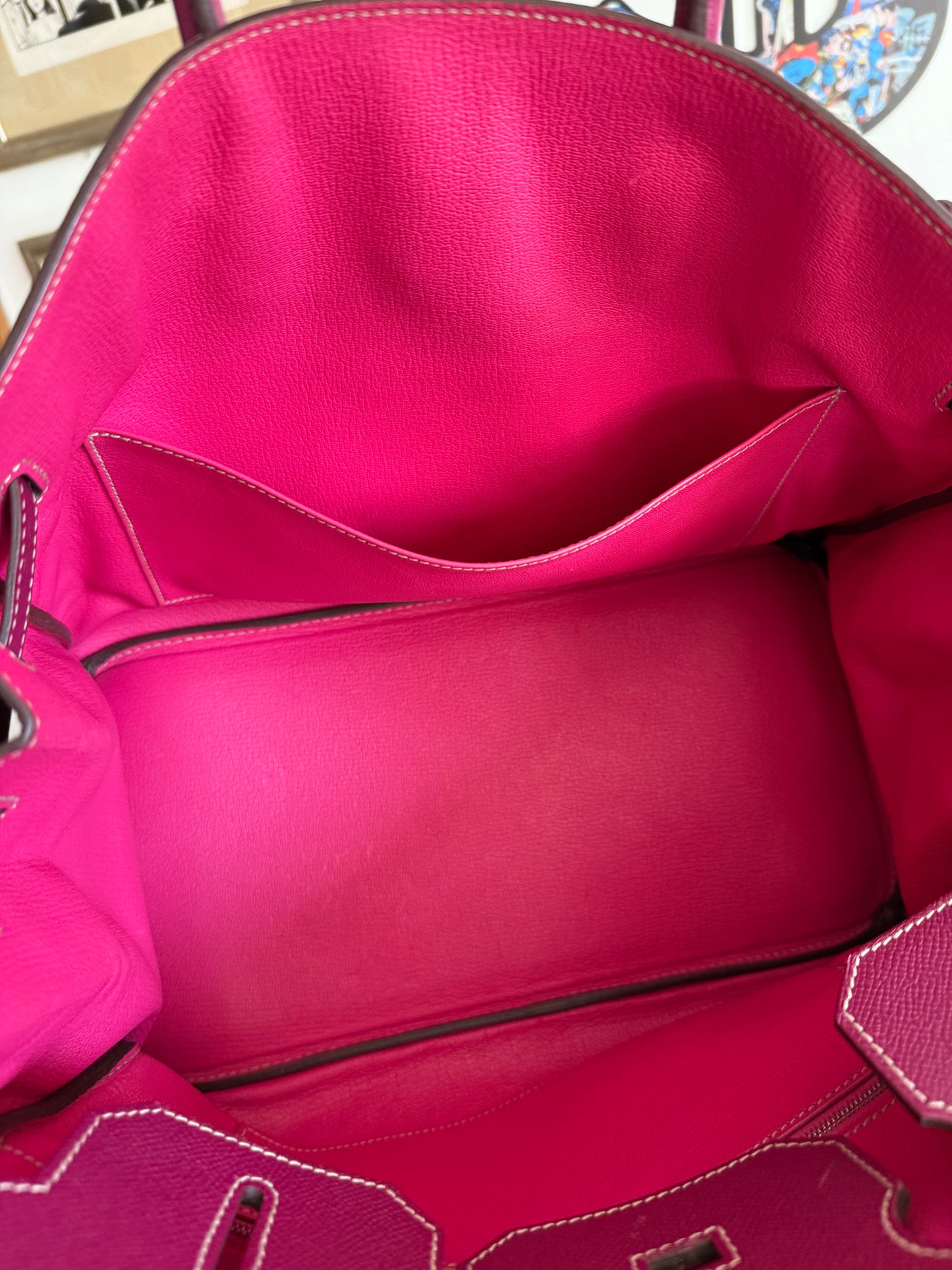 Hermès Birkin 35 Candy Collection Epsom Tosca / Rose Tyrien
