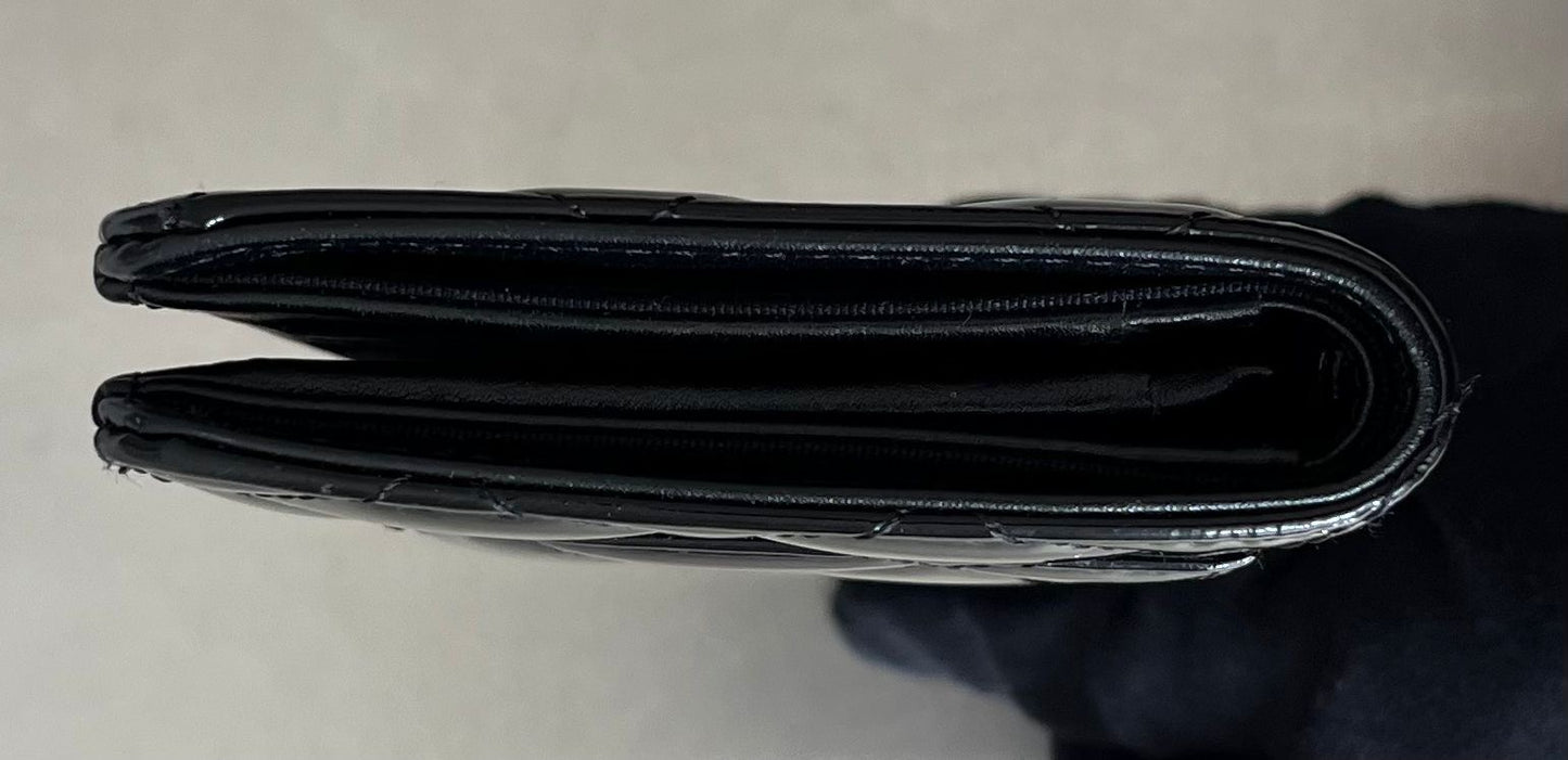 Chanel Matelasse Lackleder CC Geldbörse