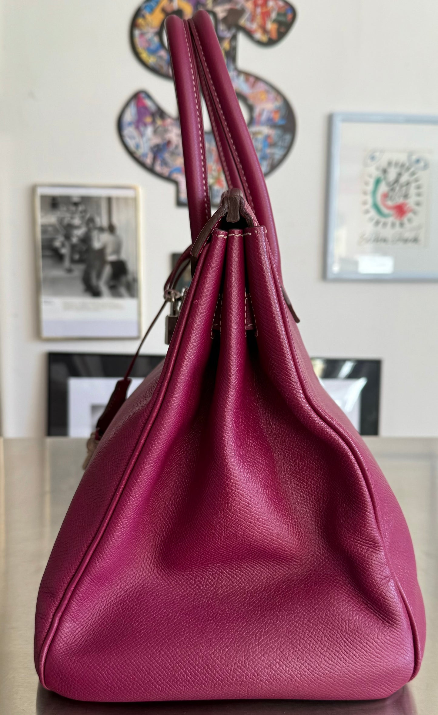 Hermès Birkin 35 Candy Collection Epsom Tosca / Rose Tyrien