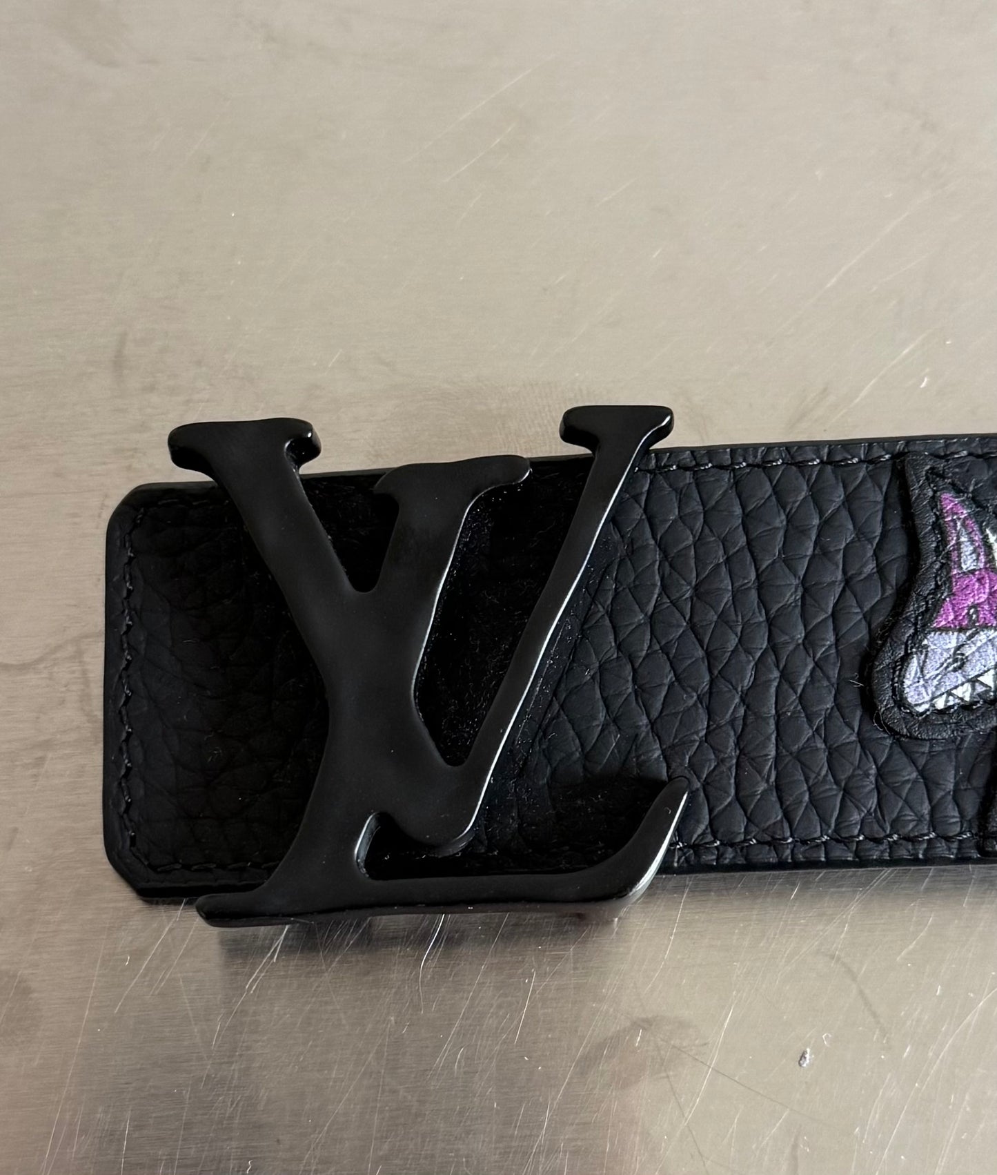 Louis Vuitton Virgil Abloh Monogram Character Initials Gürtel 40mm 90