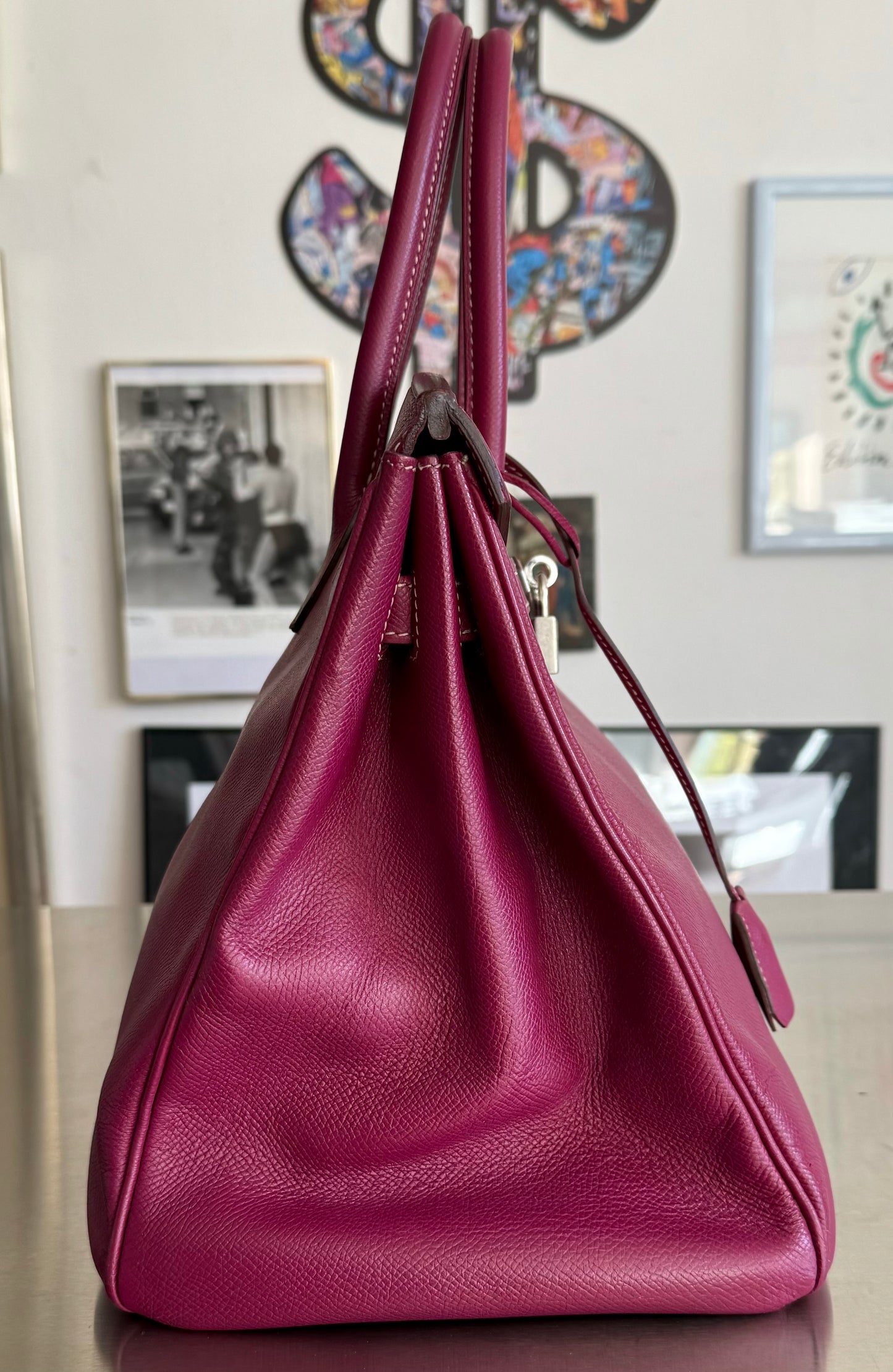 Hermès Birkin 35 Candy Collection Epsom Tosca / Rose Tyrien
