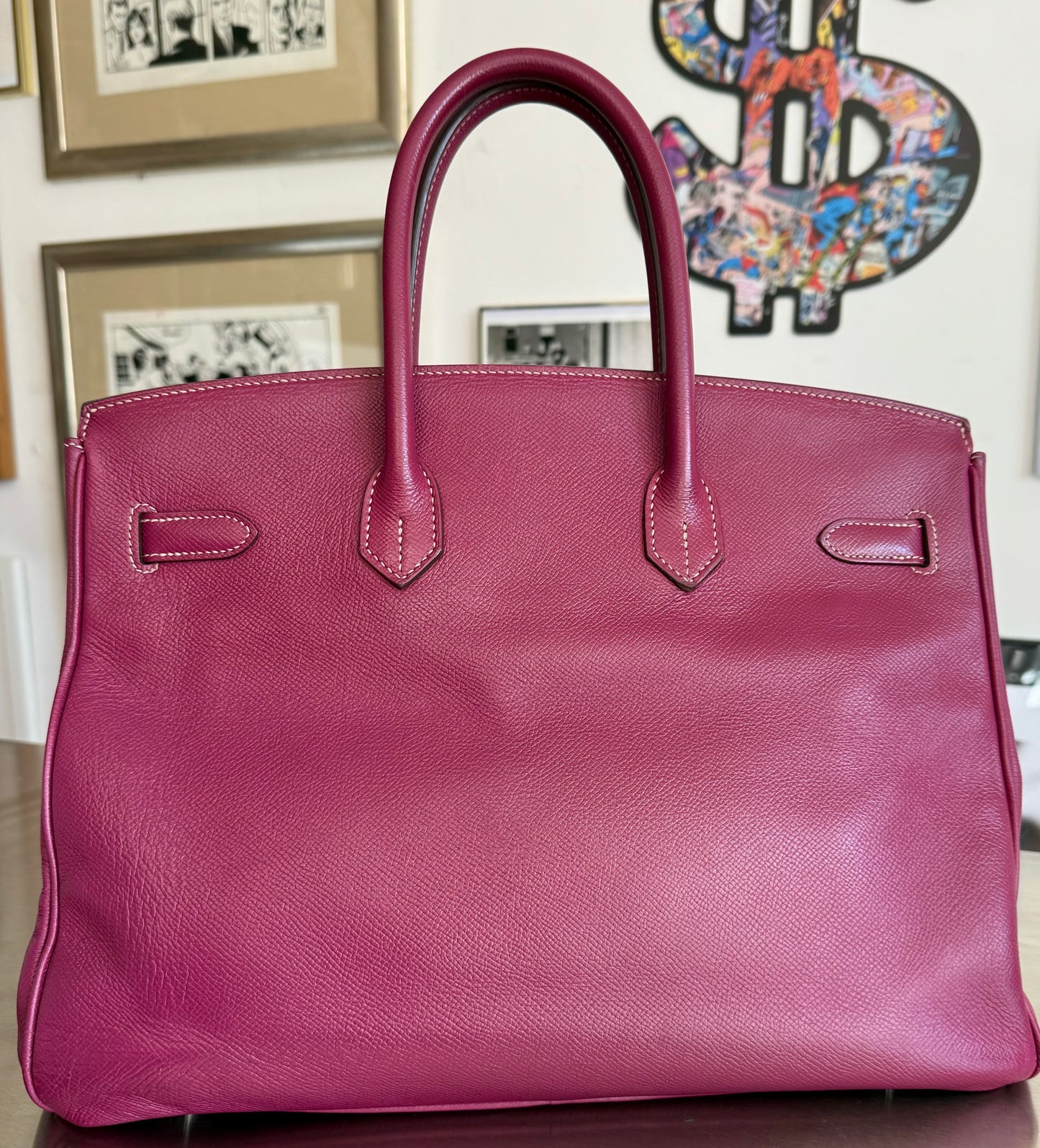 Hermès Birkin 35 Candy Collection Epsom Tosca / Rose Tyrien