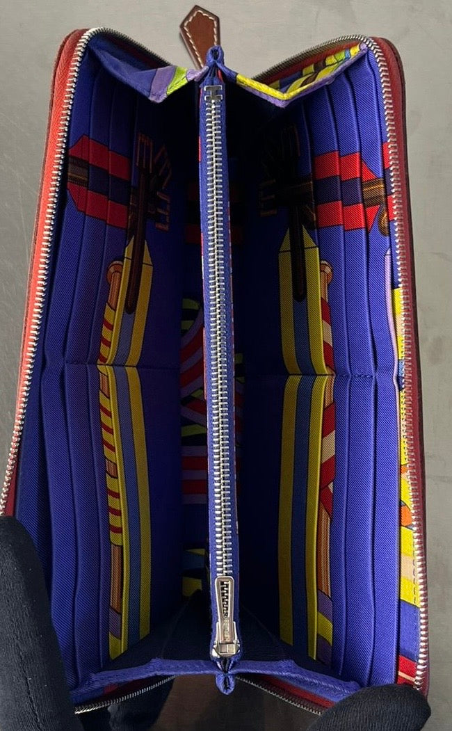 Hermès Geldbörse Silk'in Epsom Bougainvillier