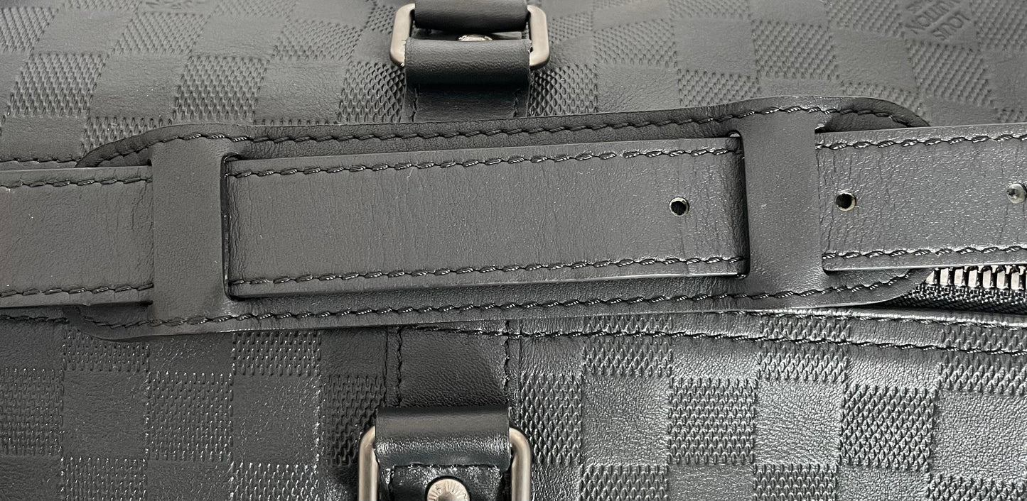 Louis Vuitton Keepall 55 Infini Damier Bandouliere Onyx