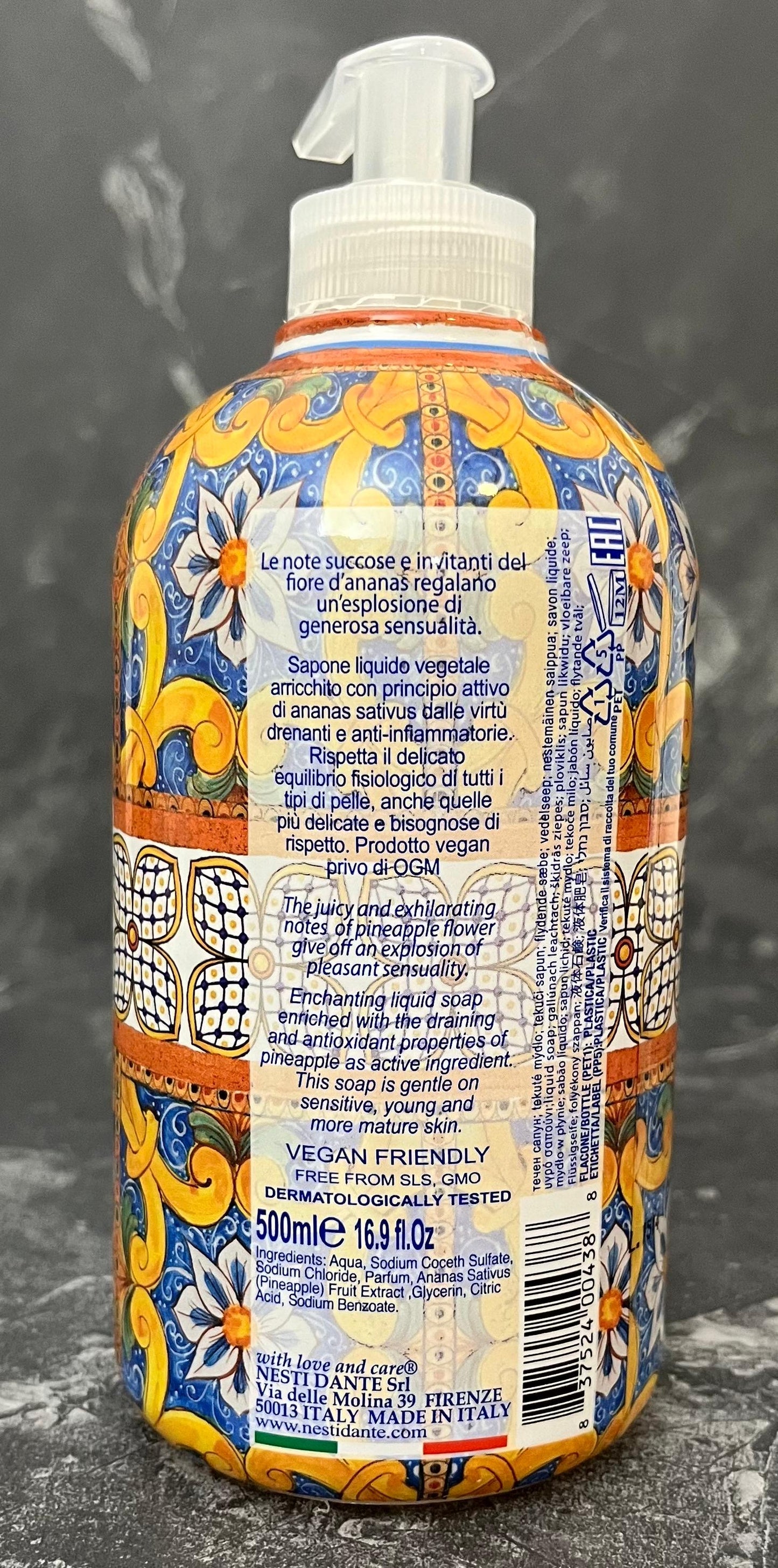 Nesti Dante - Villa Sole Fiori D'Ananas Dell'Etna Flüssigseife 500ml