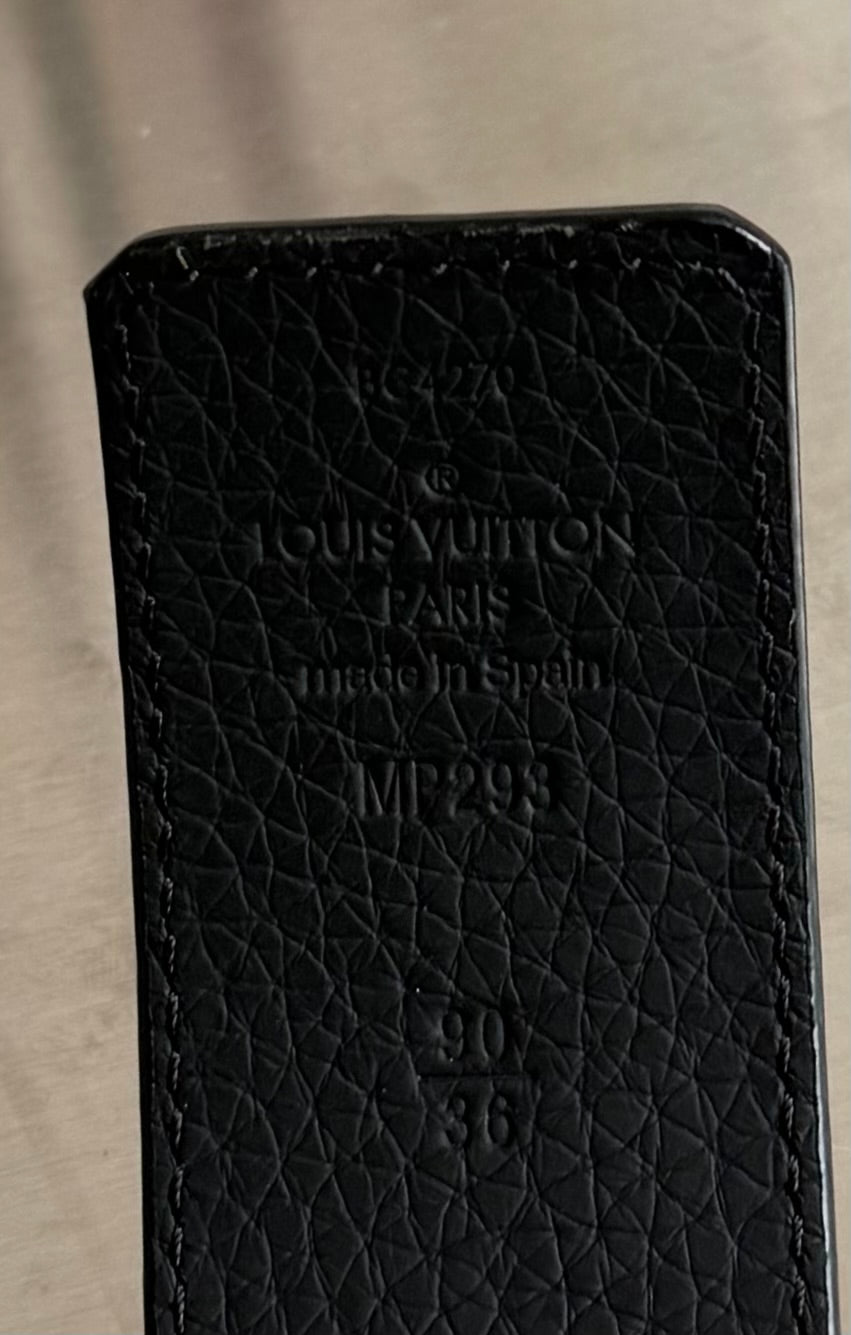 Louis Vuitton Virgil Abloh Monogram Character Initials Gürtel 40mm 90