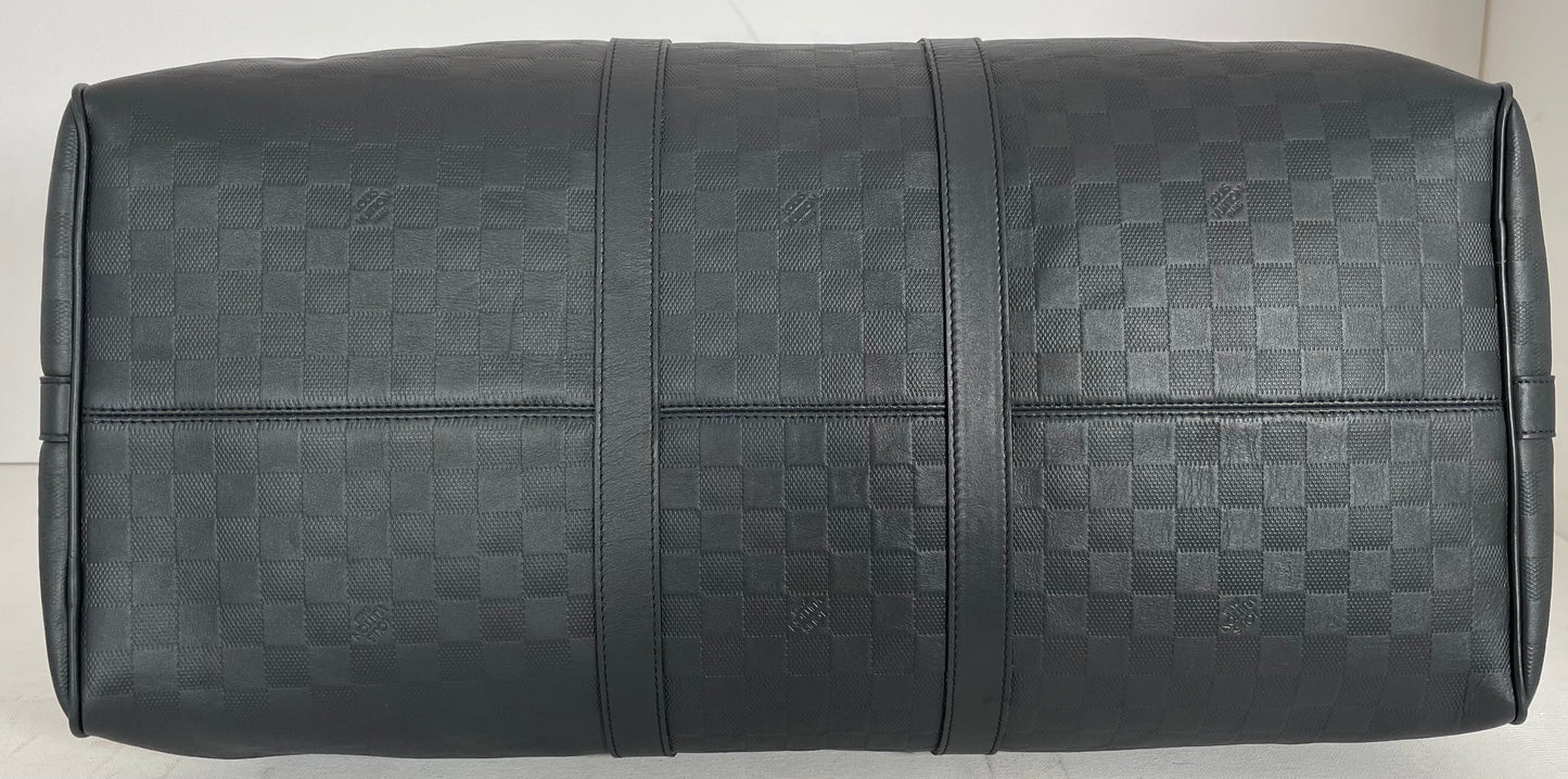 Louis Vuitton Keepall 55 Infini Damier Bandouliere Onyx