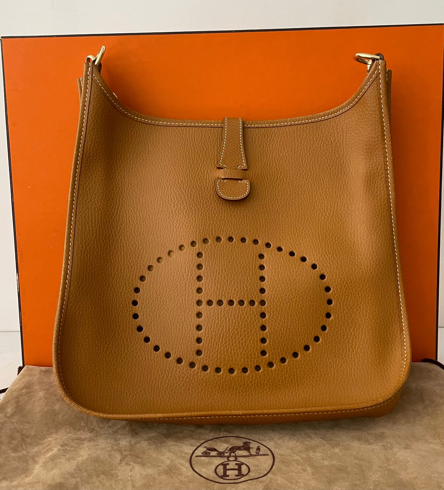 Hermès Evelyne GM Vachette Grainee Des Ardennes
