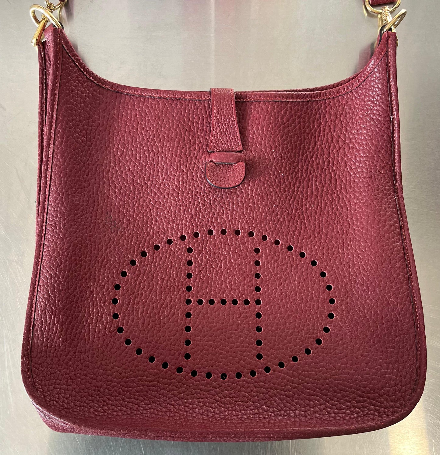 Hermès Evelyne I GM Crispe Fjord