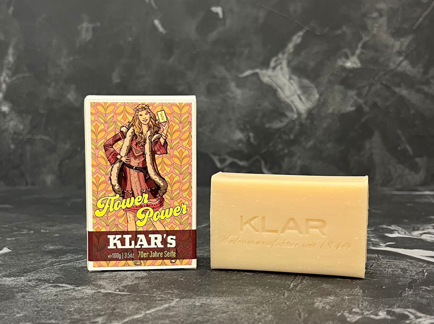 Klar's 70er Flower Power Seife 100g