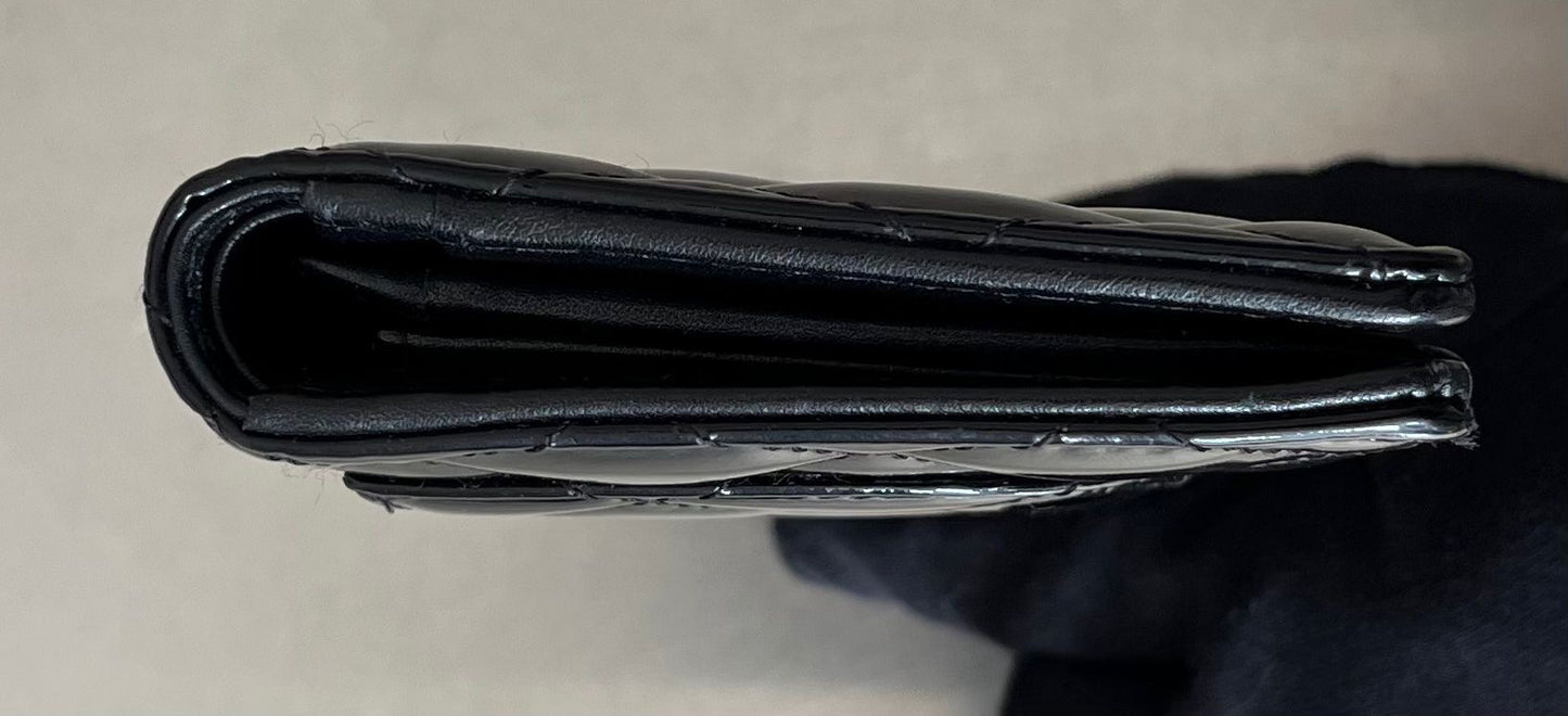 Chanel Matelasse Lackleder CC Geldbörse