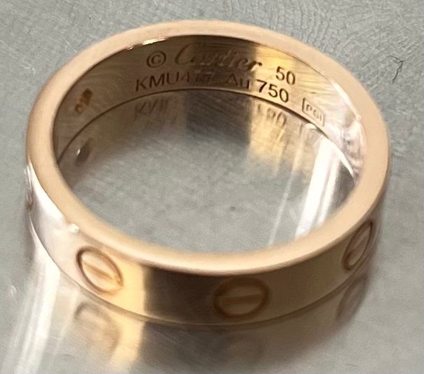 Cartier Love Ring (Kleines Modell, mit einem Diamanten) RM50