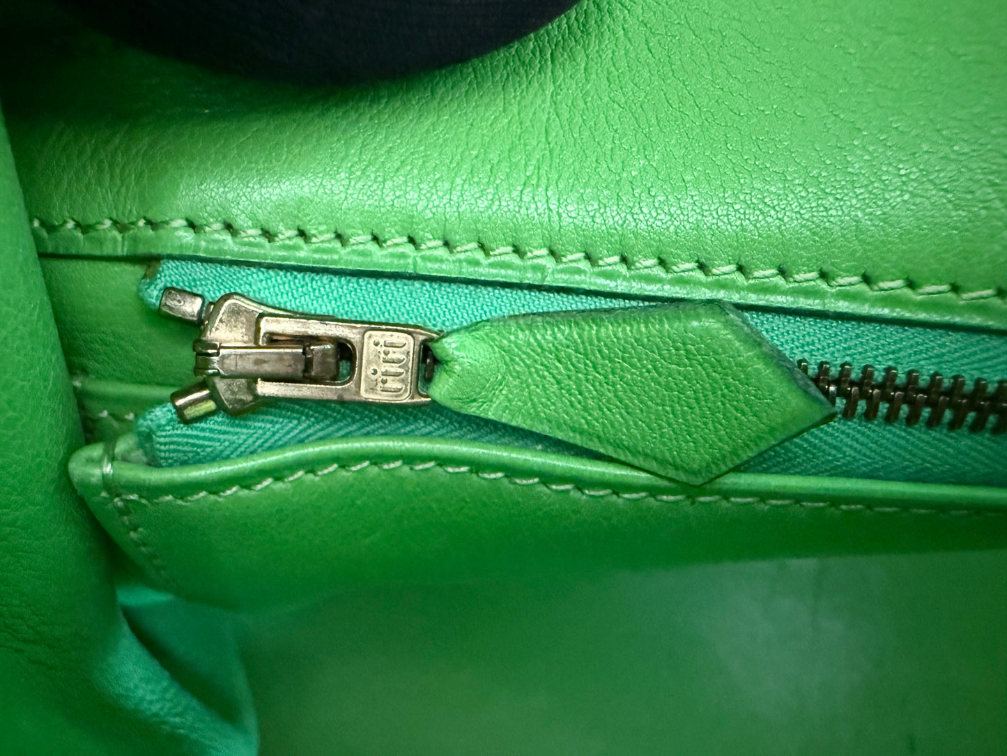Hermès Kelly 32 Vert Pomme Gulliver Retourné