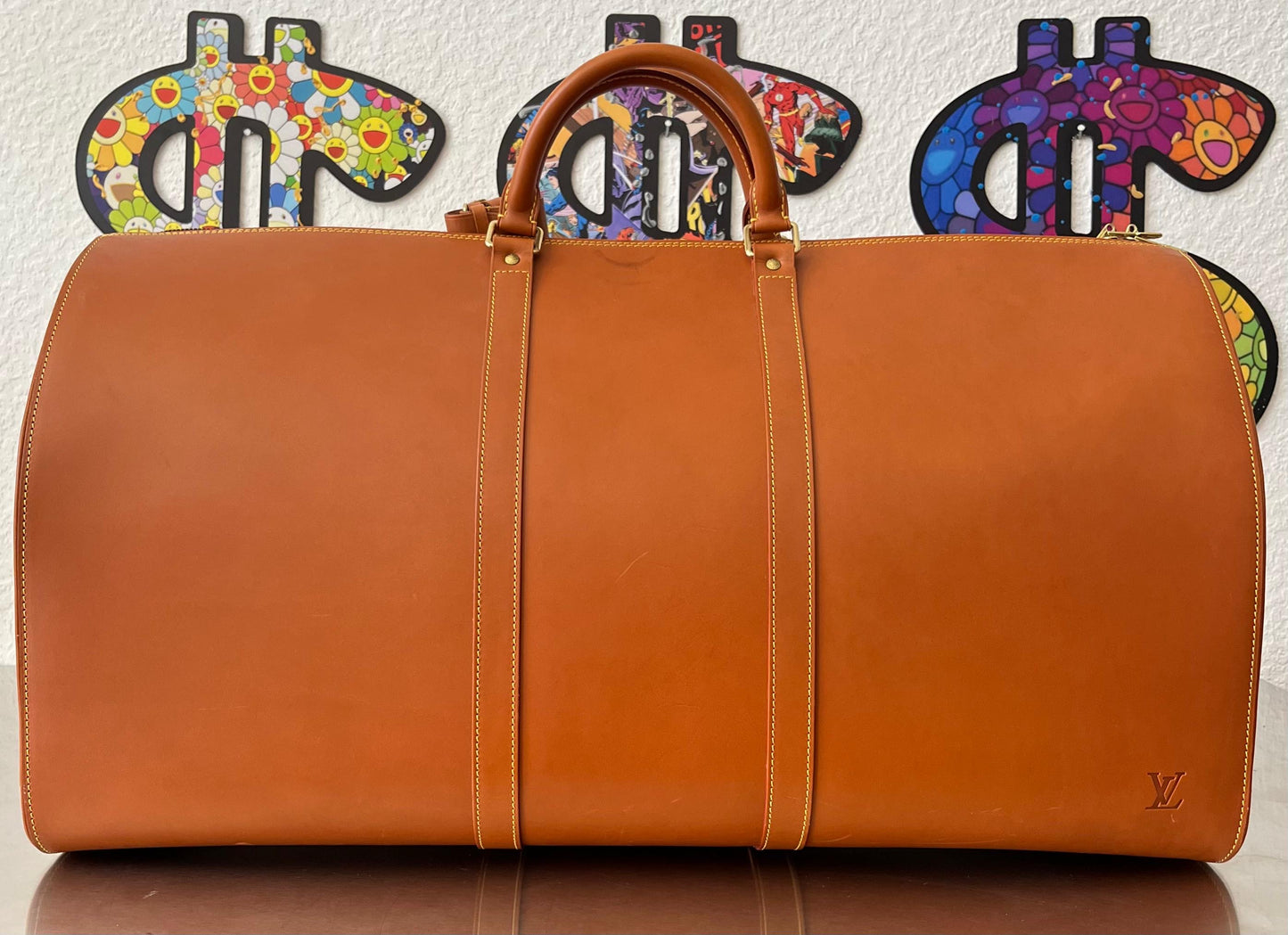 Louis Vuitton Keepall 65 Special Order Nomad Leder