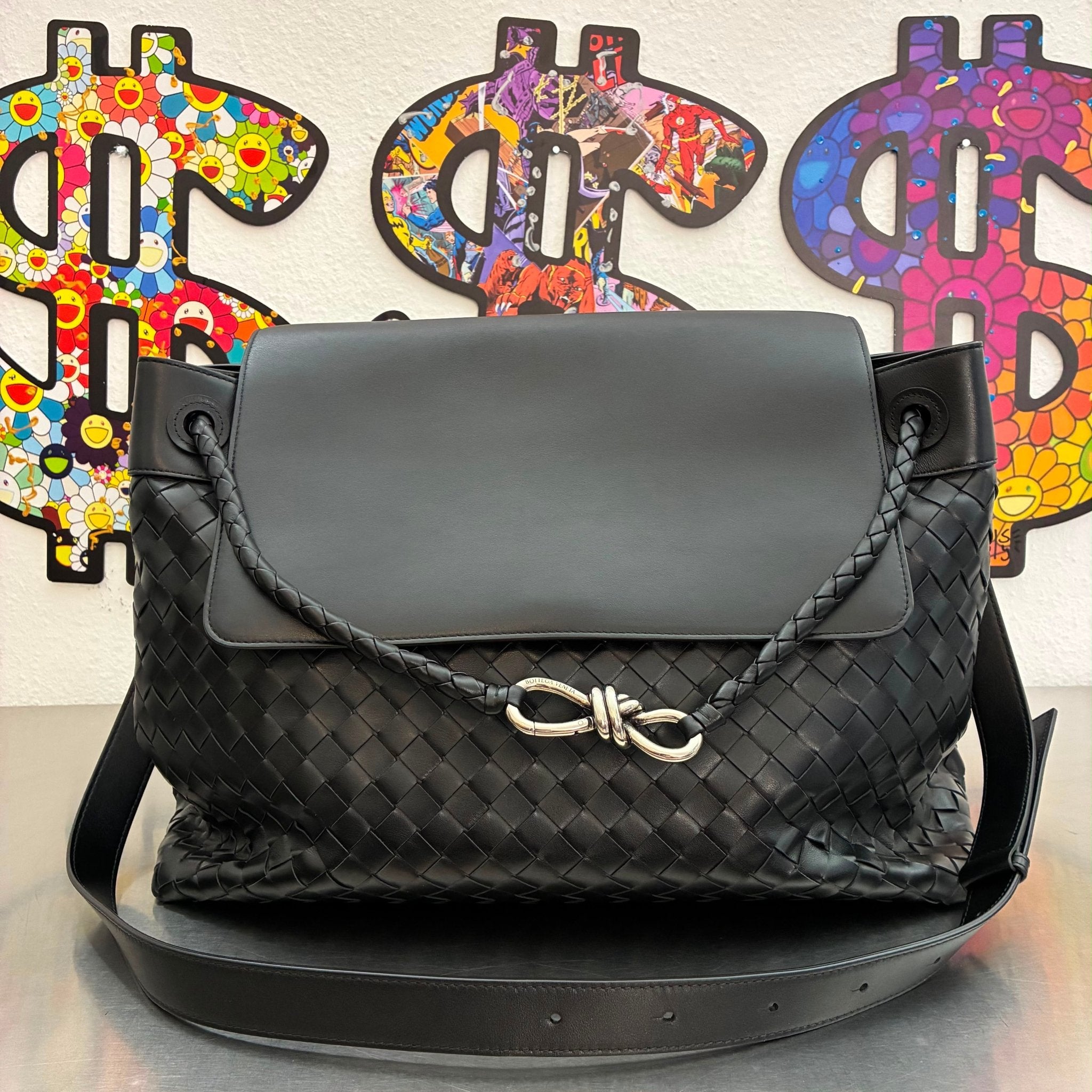 Bottega Veneta Andiamo Große Messenger Bag