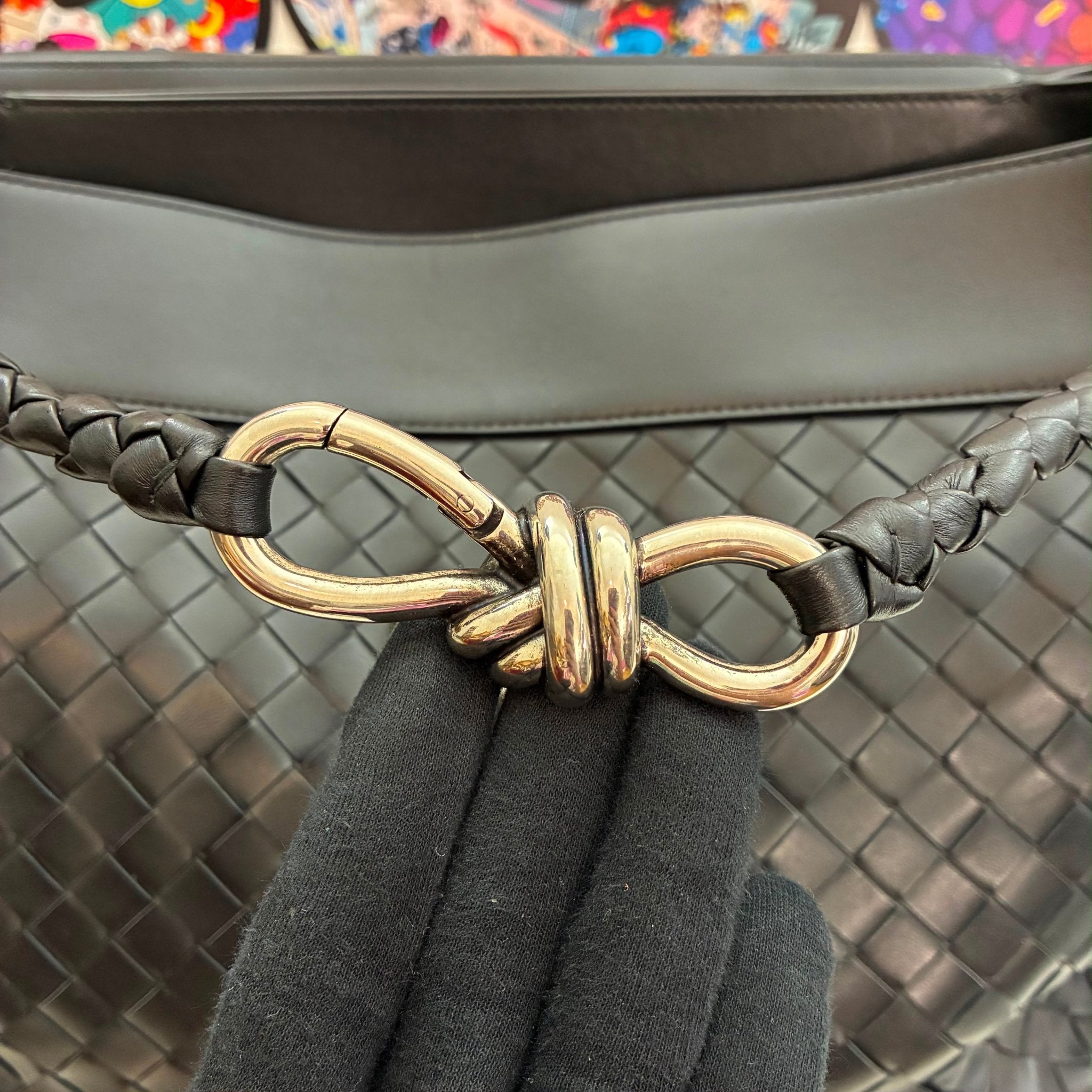 Bottega Veneta Andiamo Große Messenger Bag