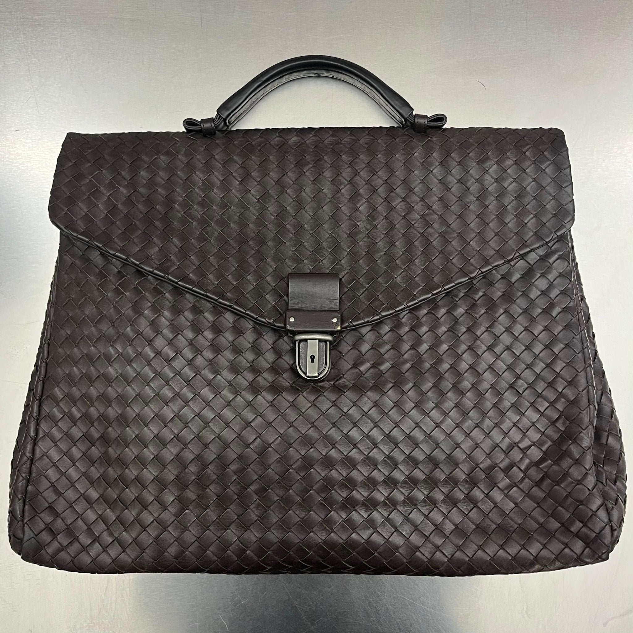 Bottega Veneta Intrecciato Aktentasche