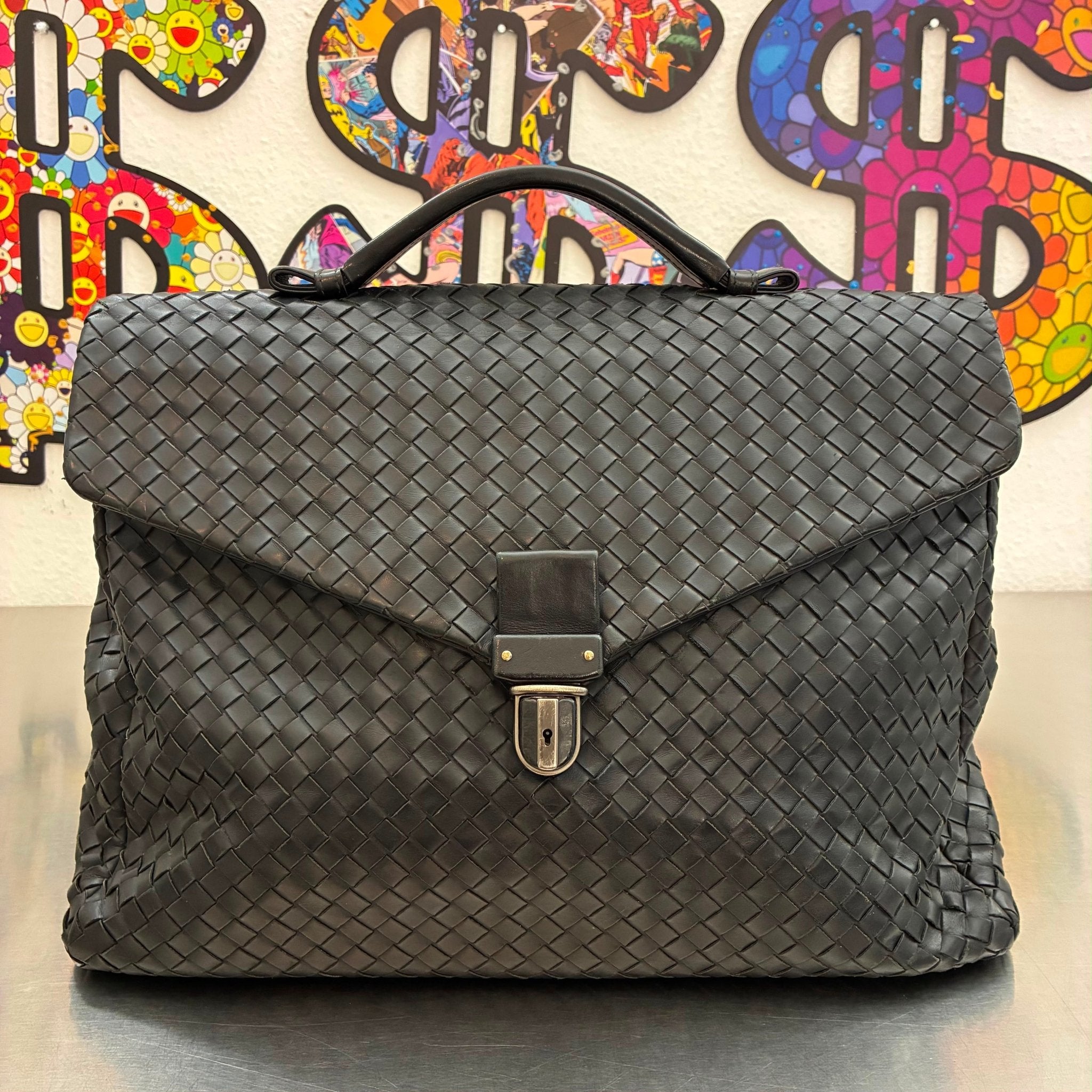 Bottega Veneta Intrecciato Aktentasche