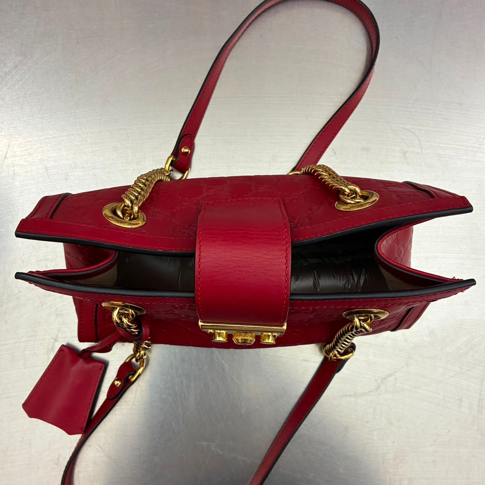 Gucci Guccissima Leder Small Padlock