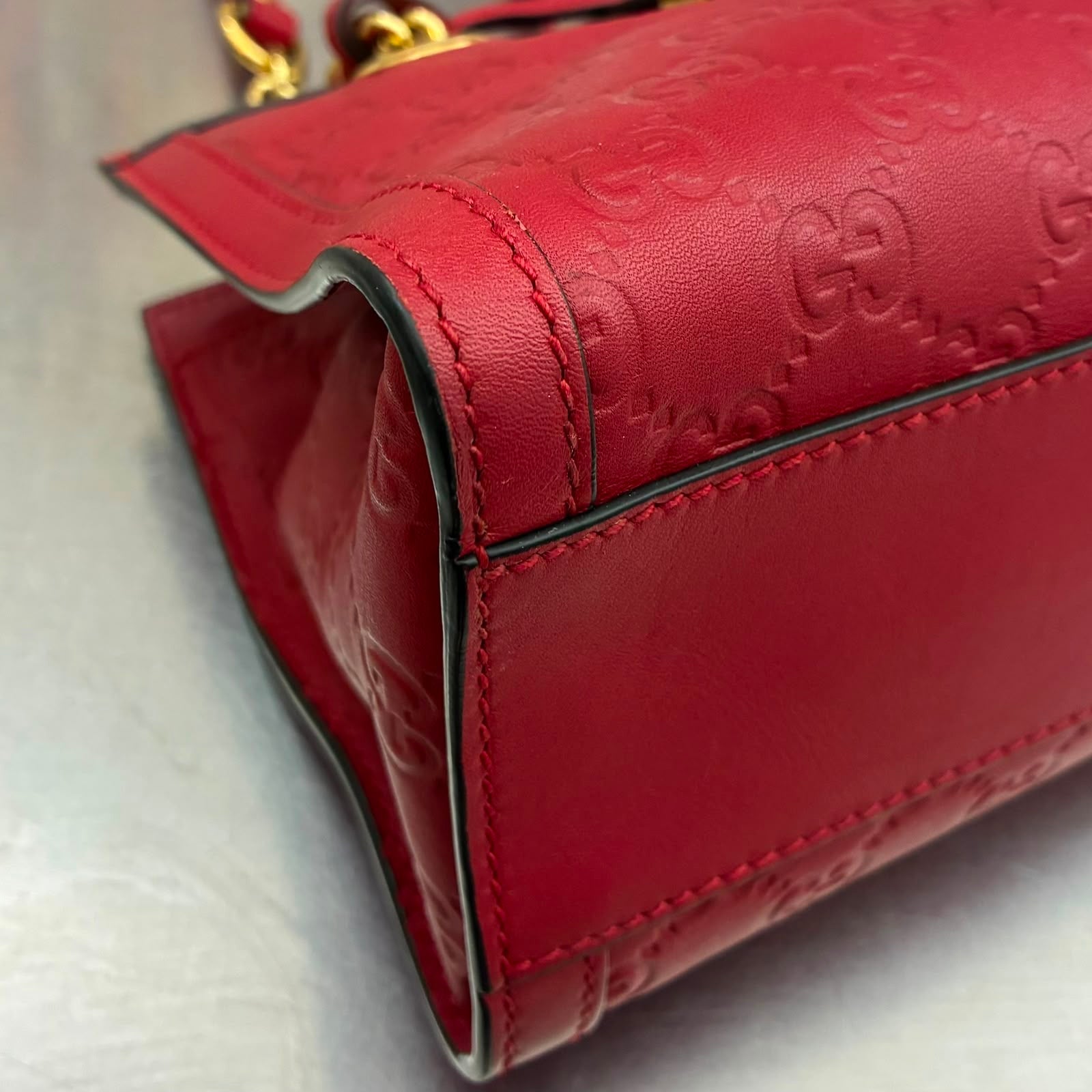 Gucci Guccissima Leder Small Padlock