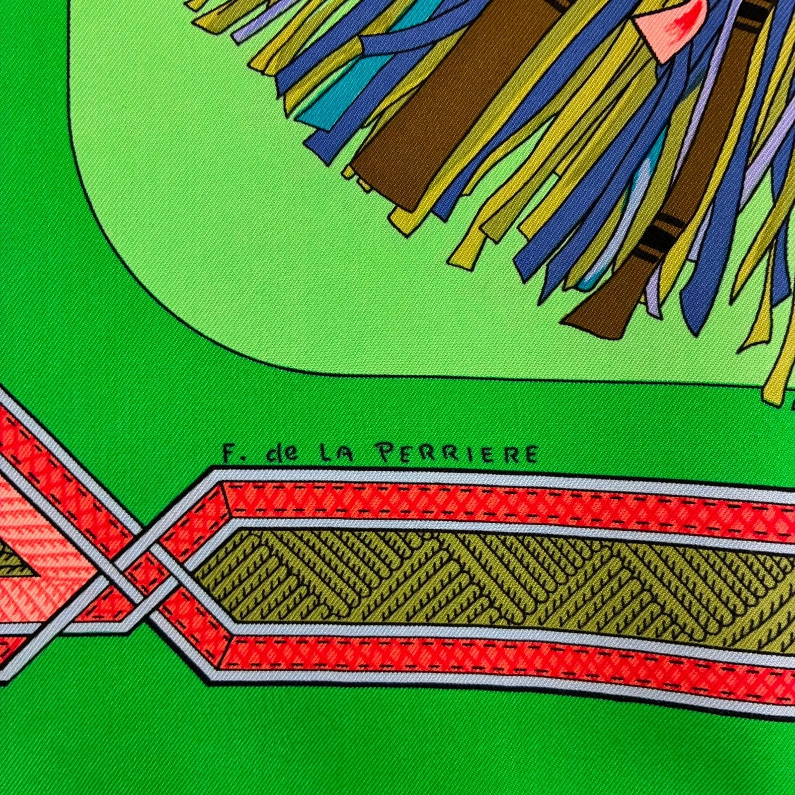 Hermès Carré 90 Seidentuch "Cuirs Du Desert