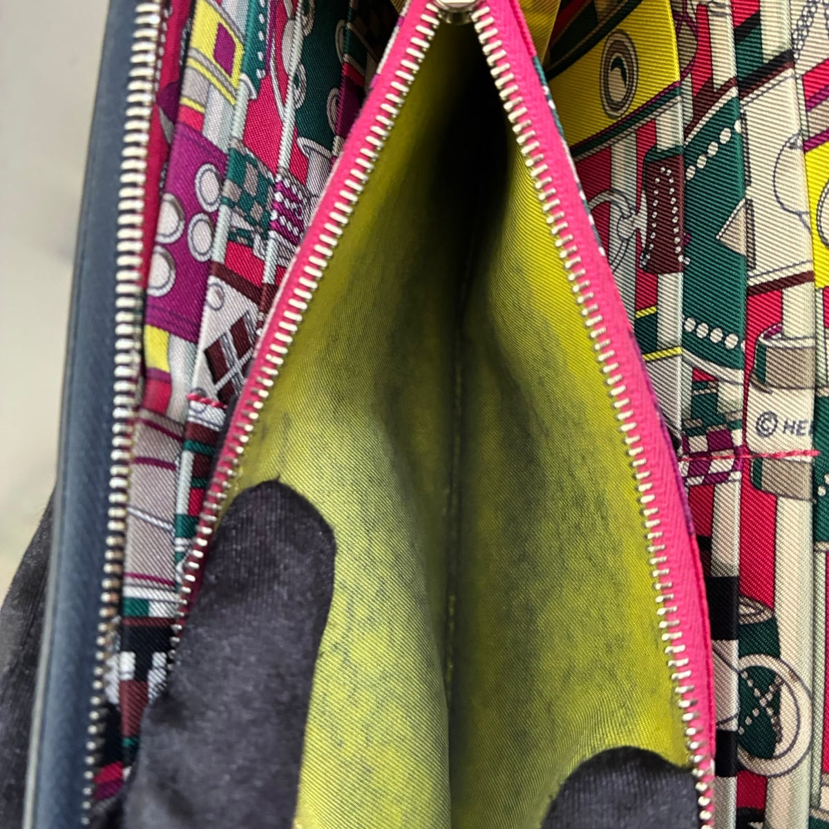 Hermès Geldbörse Silk'in Epsom