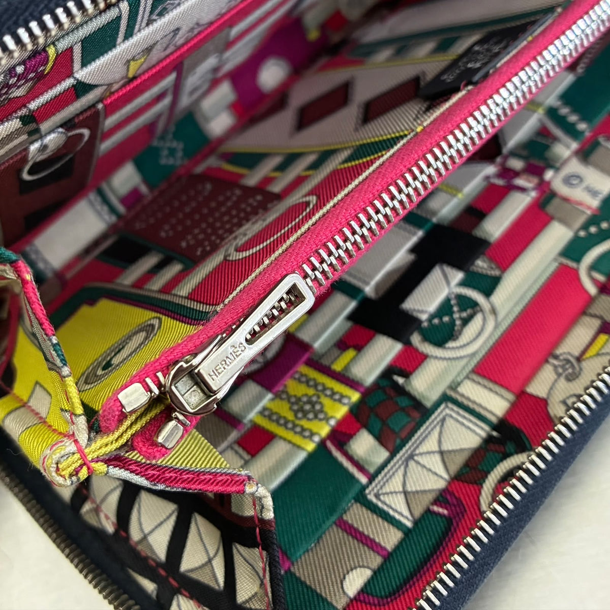 Hermès Geldbörse Silk'in Epsom