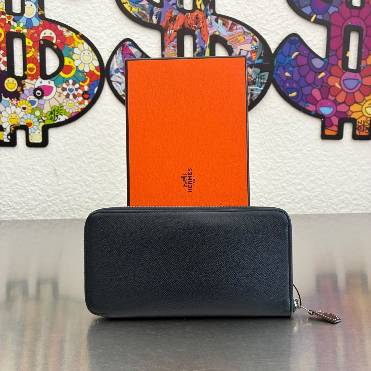 Hermès Geldbörse Silk'in Epsom