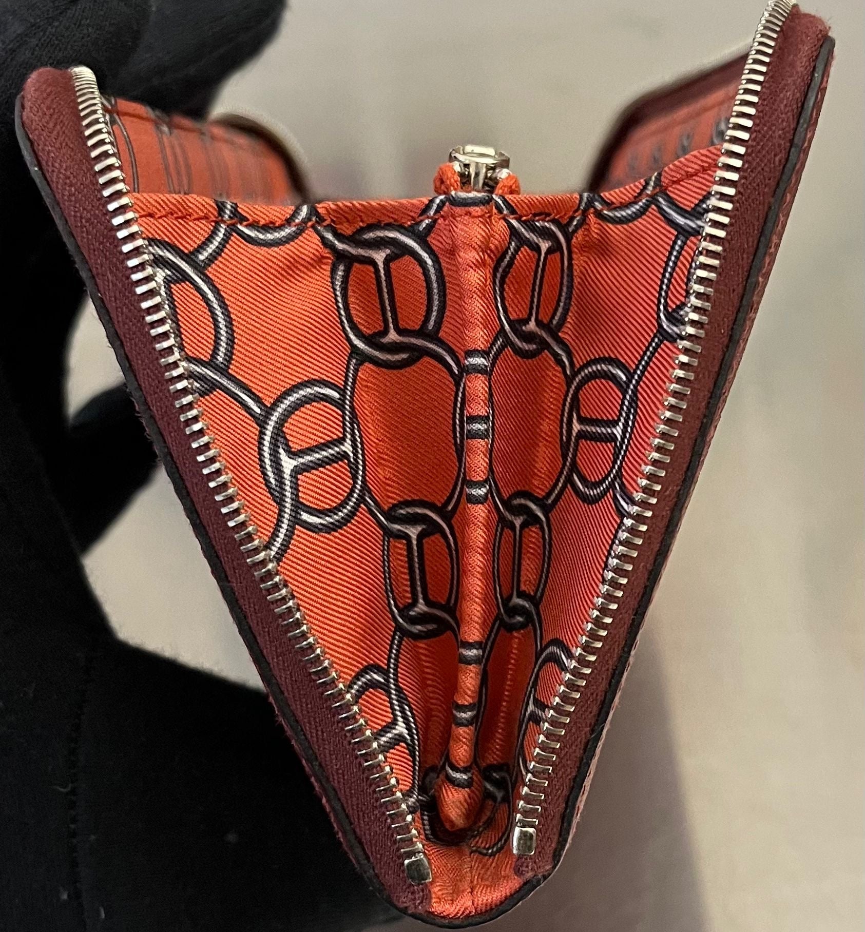 Hermès Geldbörse Silk'in Epsom