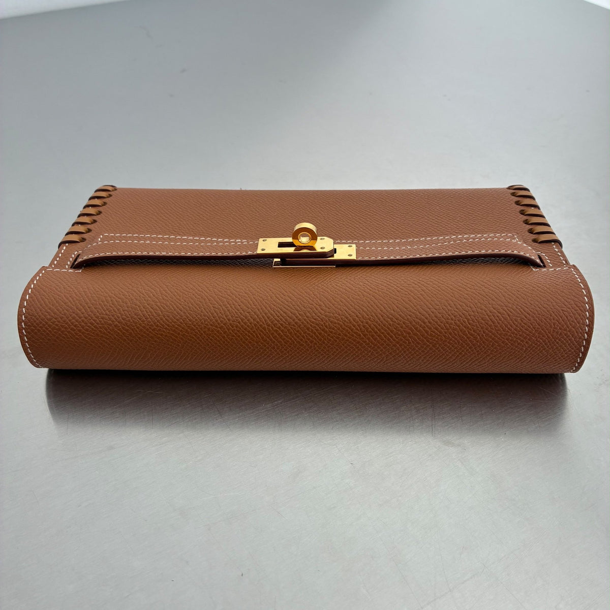 Hermès Kelly To Go Tressage Epsom Gold / Sésame