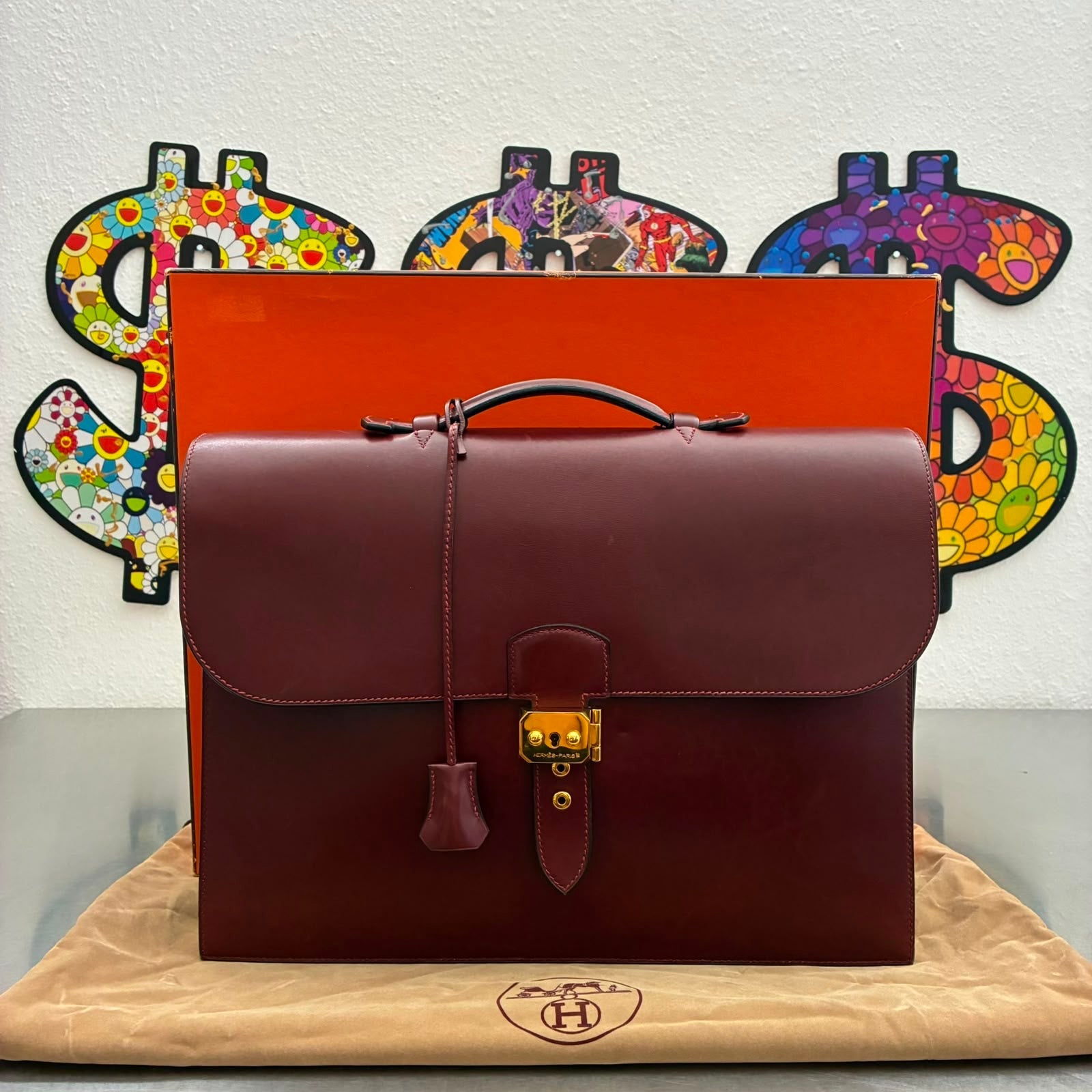 Hermès Sac à Dépêches 38 Box Calf
