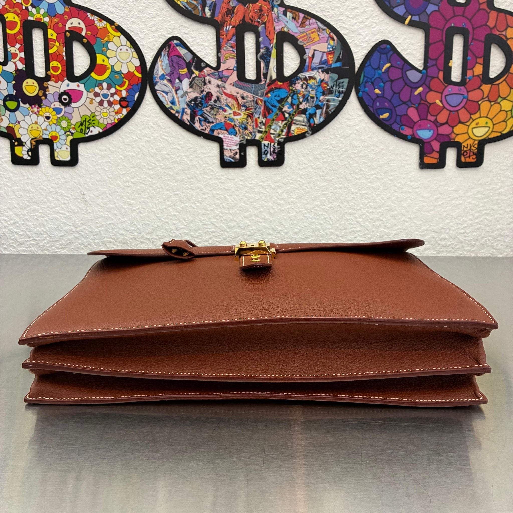 Hermès Sac à Dépêches 38 Fjord