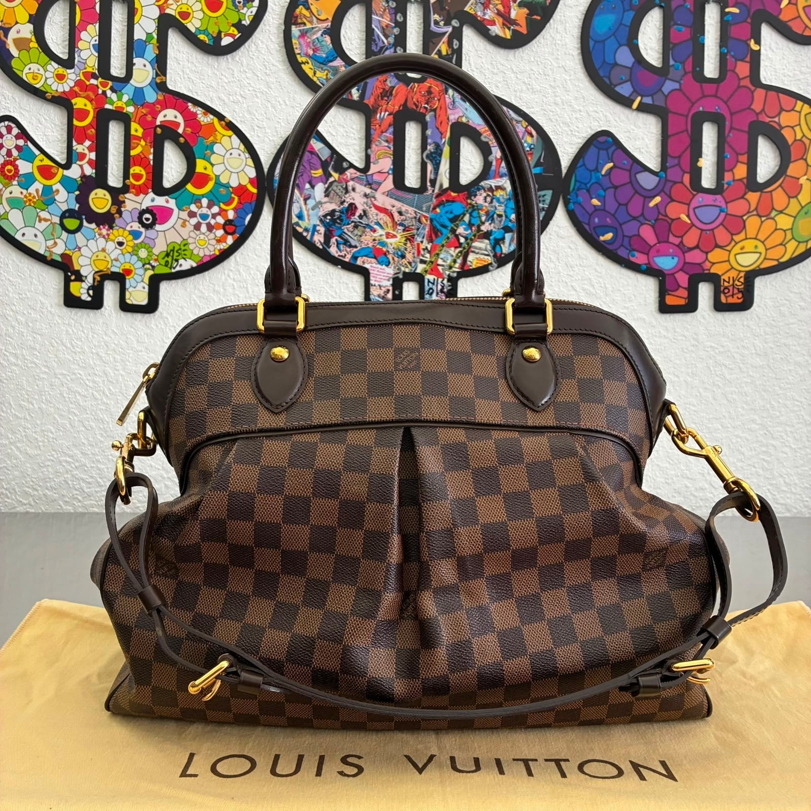 Louis Louis Trevi GM Damier Ebene