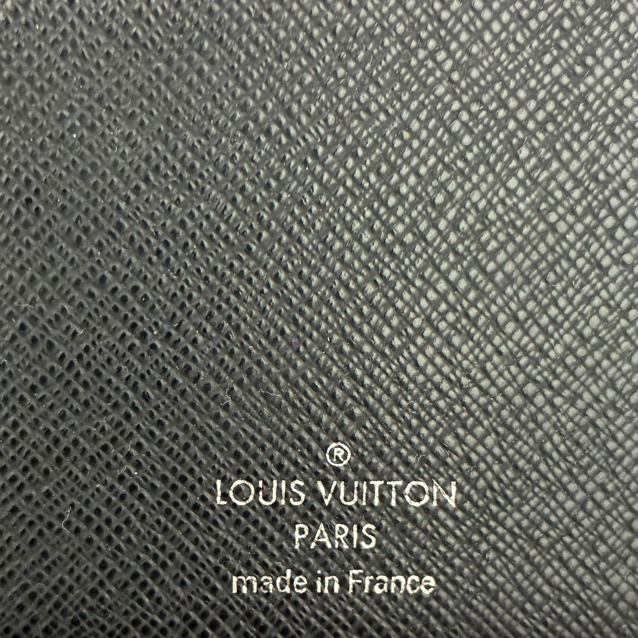 Louis Vuitton Brazza mit Münzfach Damier Graphit