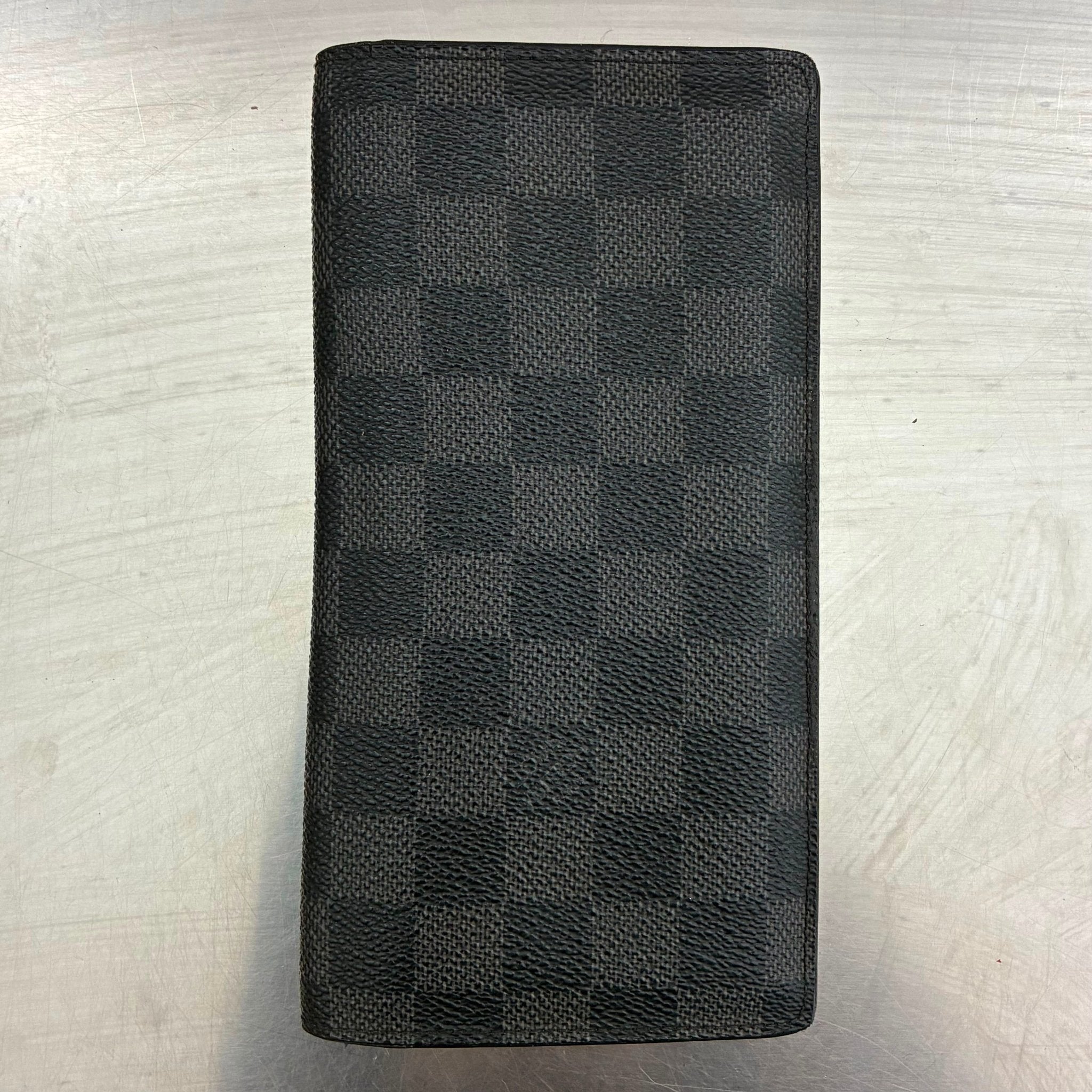 Louis Vuitton Brazza mit Münzfach Damier Graphit