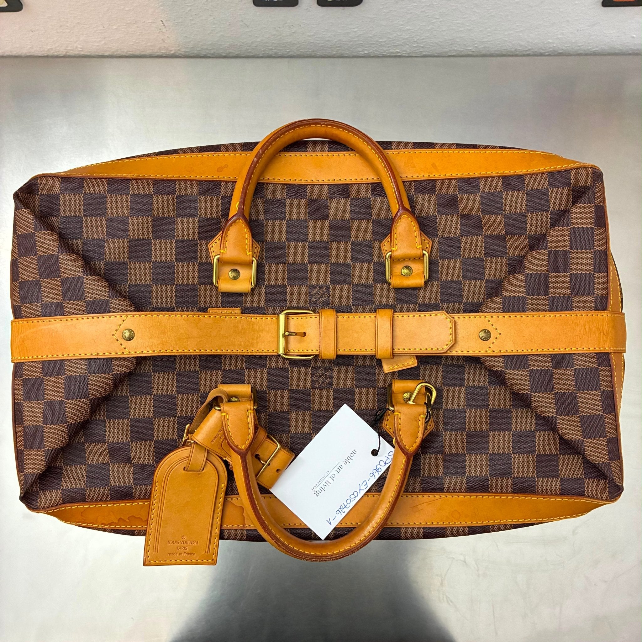Louis Vuitton Cruiser 45 Damier Ebene limitierte „Edition Centenaire 1896-1996“ Nr. 0213