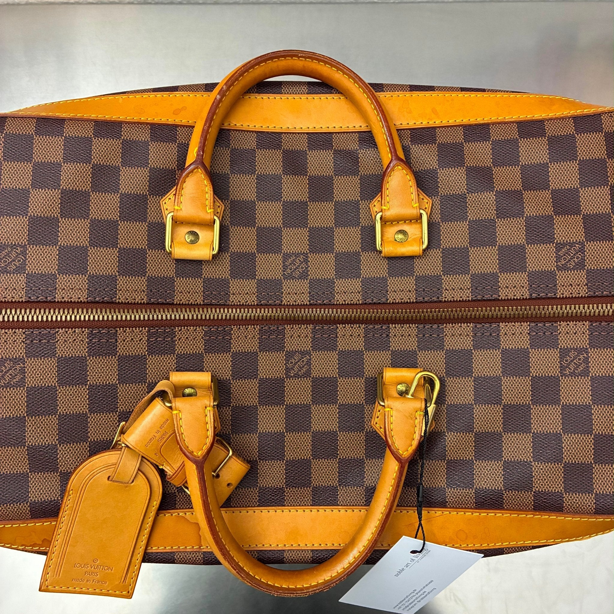 Louis Vuitton Cruiser 45 Damier Ebene limitierte „Edition Centenaire 1896-1996“ Nr. 0213