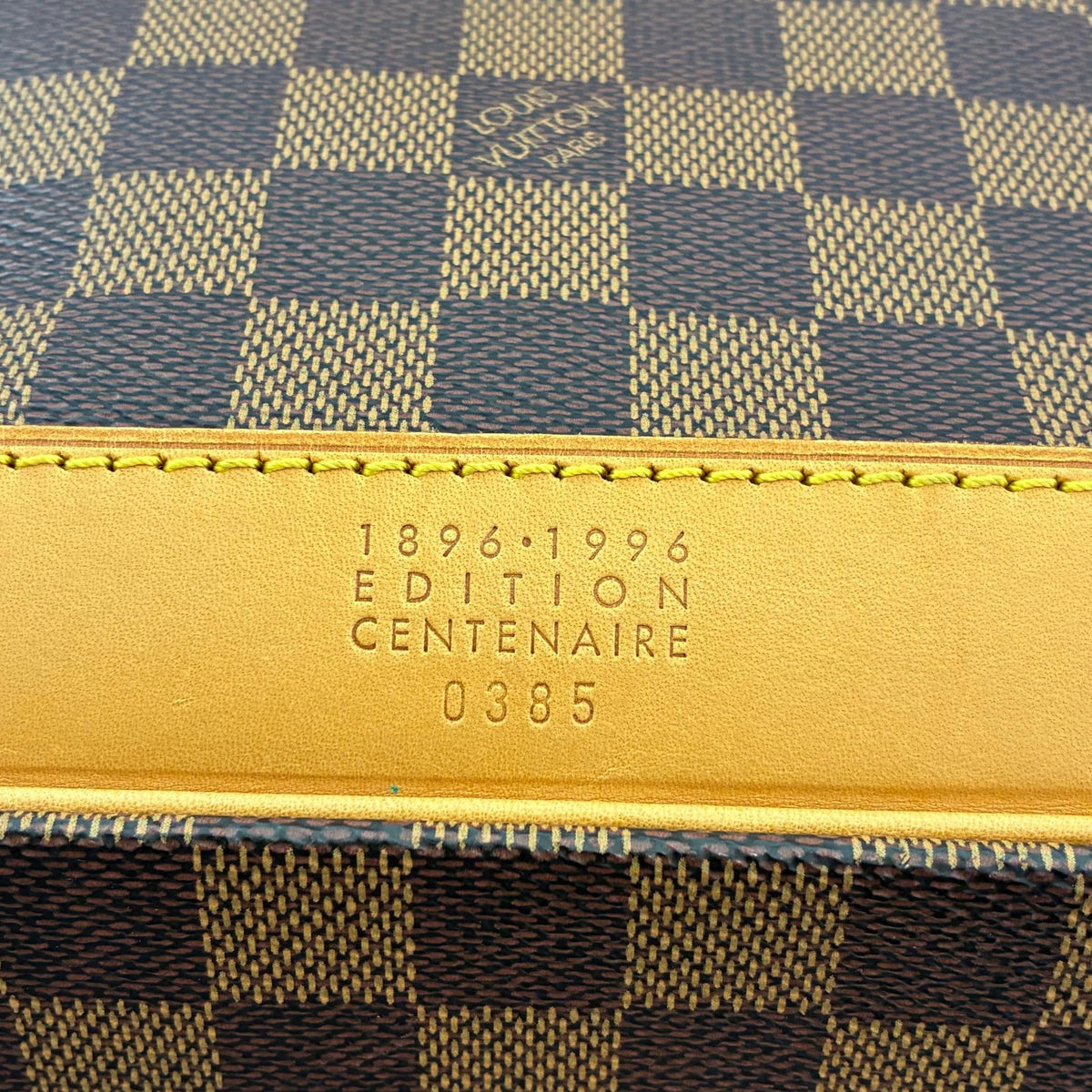 Louis Vuitton Cruiser 45 Damier Ebene limitierte „Edition Centenaire 1896-1996“ Nr. 0385