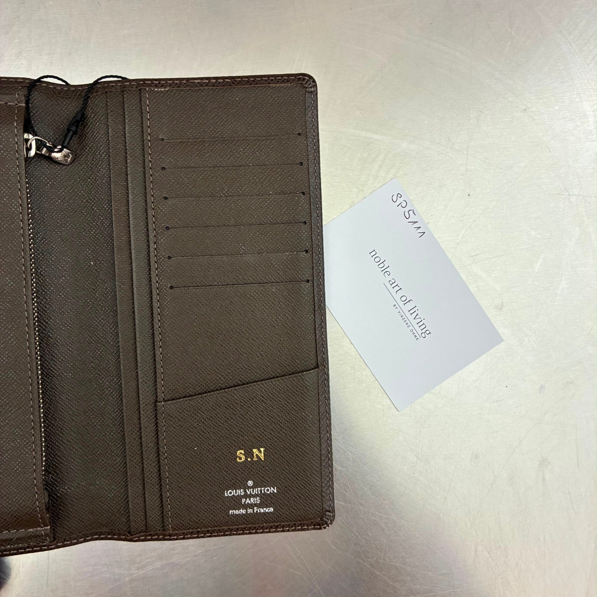 Louis Vuitton Geldbörsen im 3er Set, Taiga (Initialisiert mit S.N)