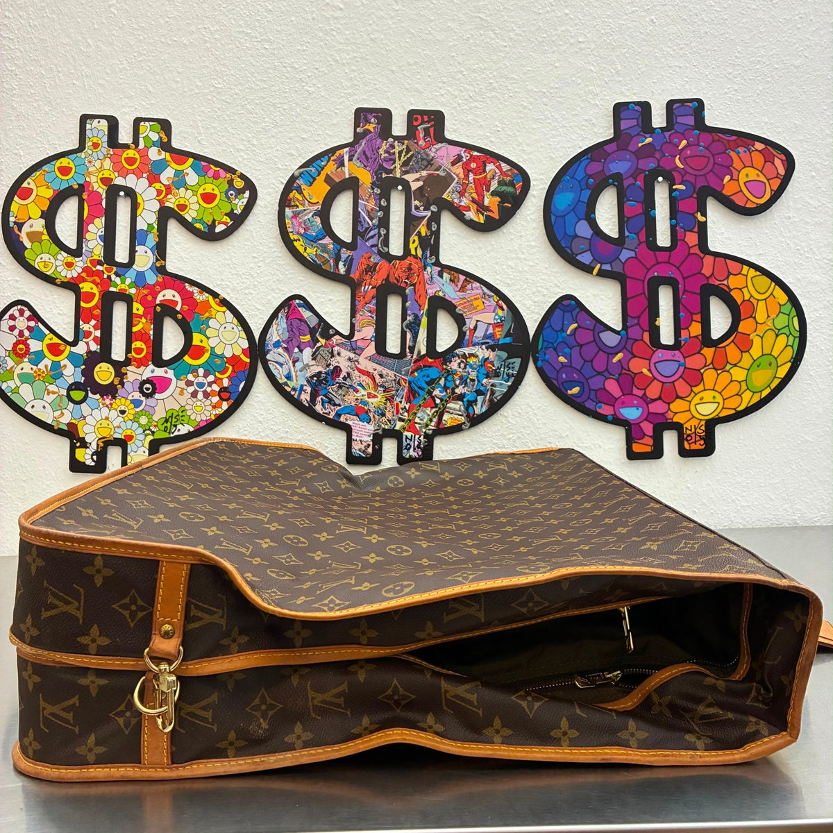 Louis Vuitton Große Kleidertasche mit zwei Kleiderbügeln und extra Innentasche / Monogam