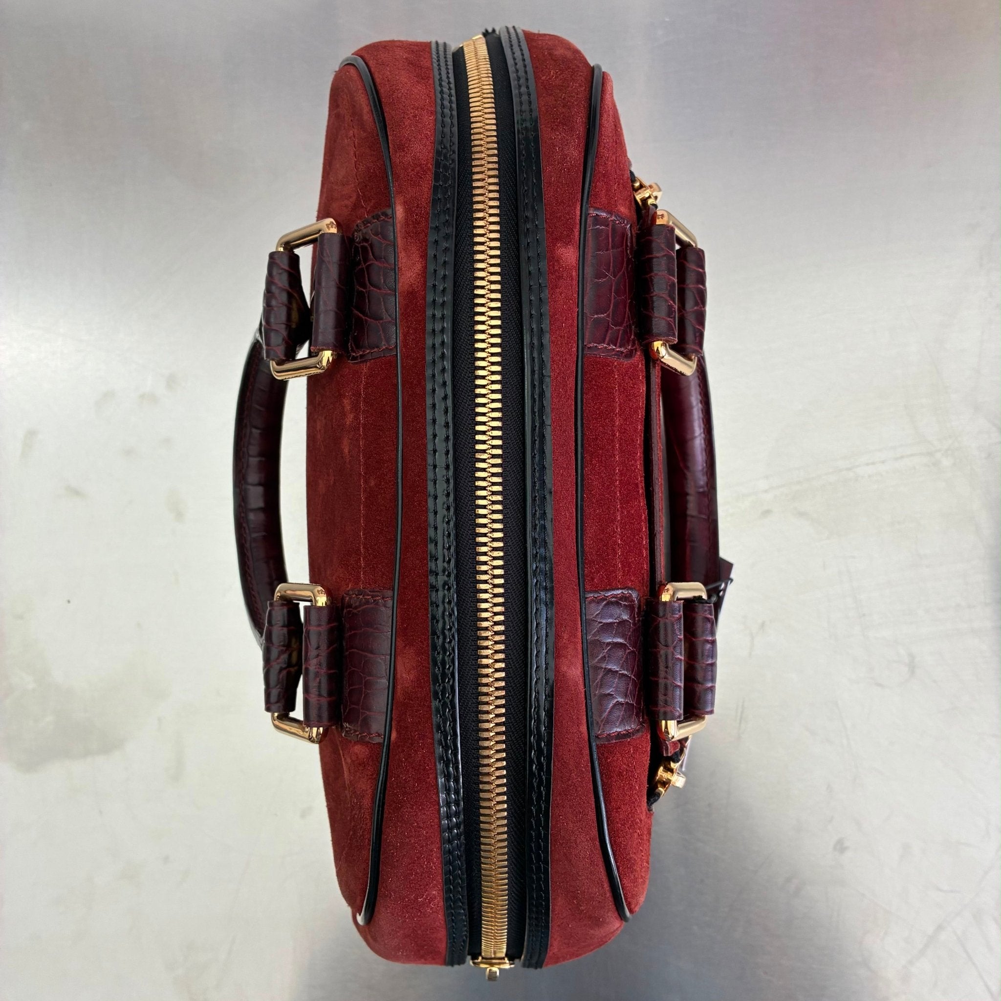 Louis Vuitton Havane Stamped Trunk Bowler Bag
