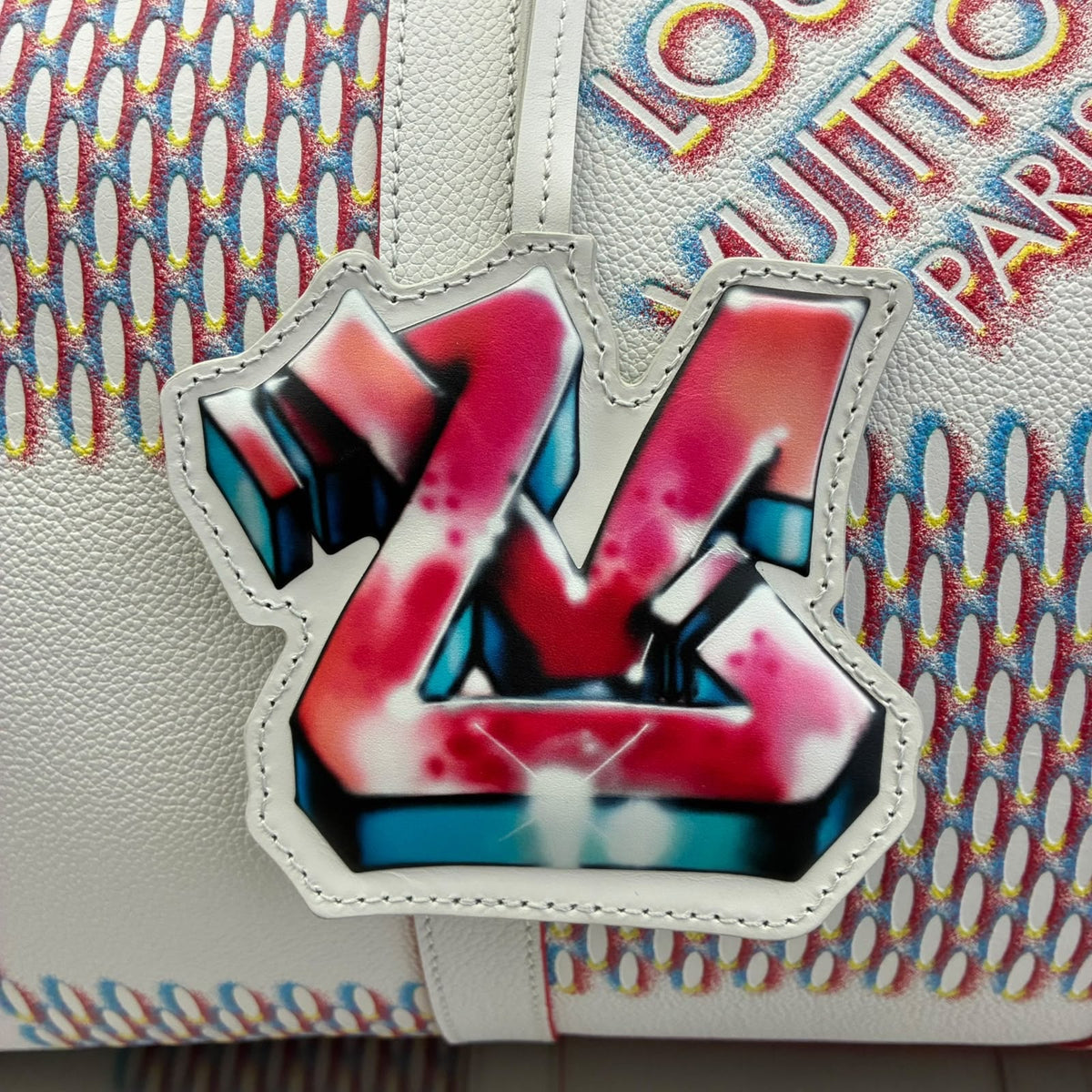 Louis Vuitton Keepall 50 Bandoulière Damier Spray, Virgil Abloh Fall/Winter 2022