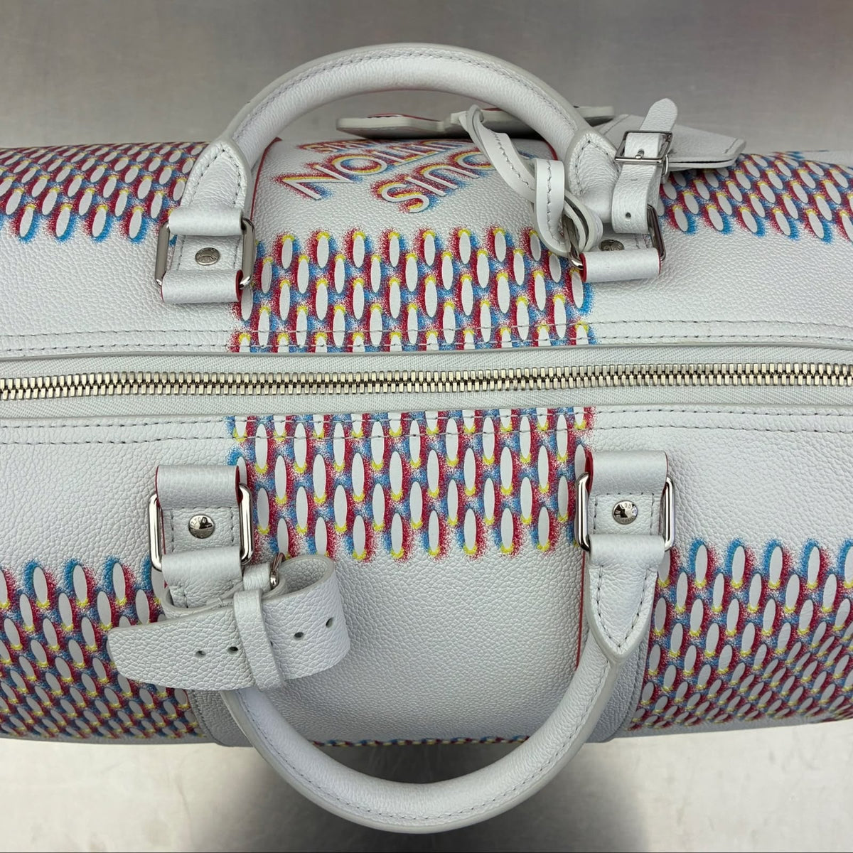 Louis Vuitton Keepall 50 Bandoulière Damier Spray, Virgil Abloh Fall/Winter 2022