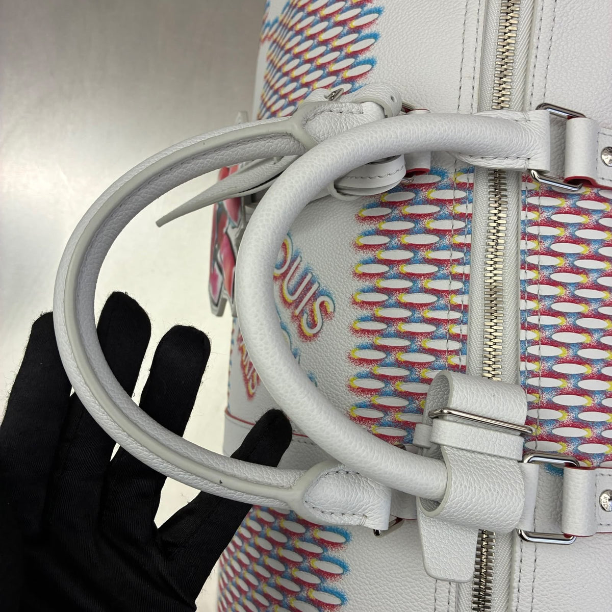 Louis Vuitton Keepall 50 Bandoulière Damier Spray, Virgil Abloh Fall/Winter 2022